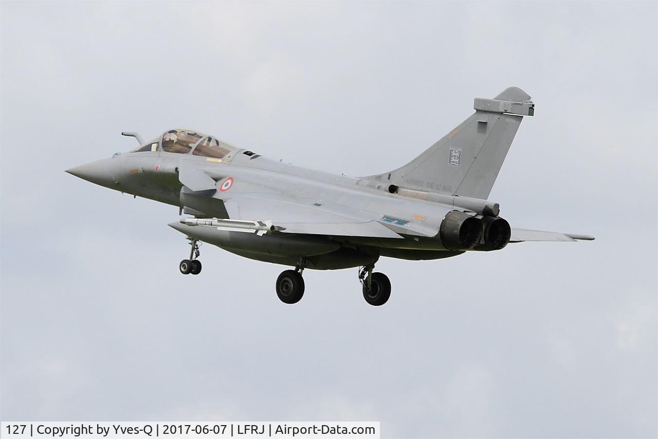 127, Dassault Rafale C C/N 127, Dassault Rafale C, On final rwy 26 , Landivisiau Naval Air Base (LFRJ) Tiger Meet 2017