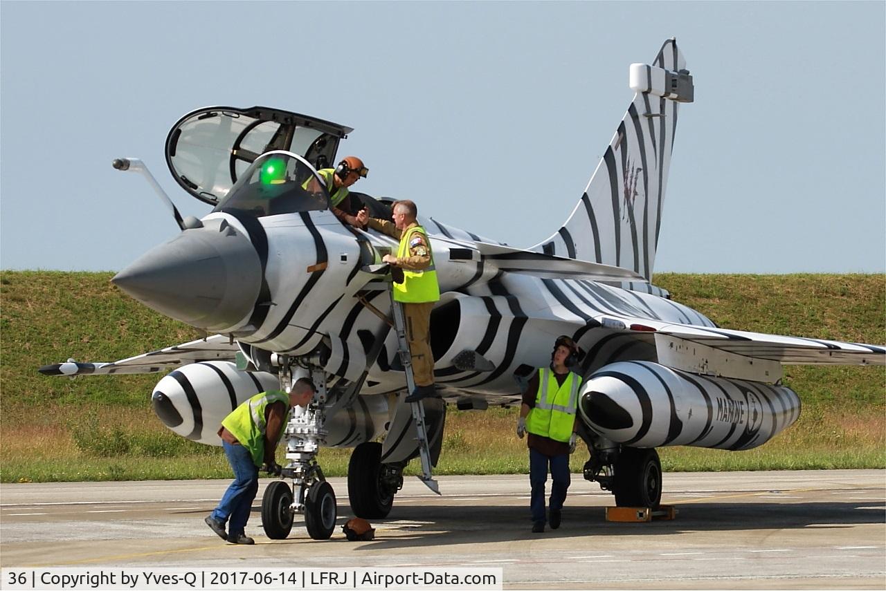 36, Dassault Rafale M C/N 36, Dassault Rafale M, Flight line, Landivisiau Naval Air Base (LFRJ) Tiger Meet 2017