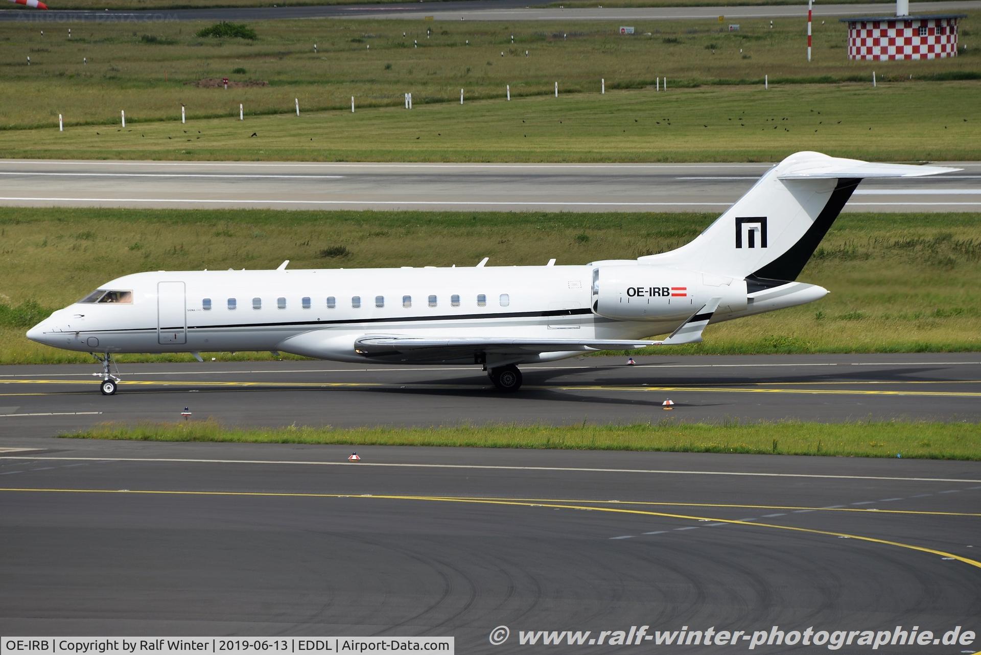 OE-IRB, 2009 Bombardier BD-700-1A10 Global Express C/N 9336, Bombardier BD-700-1A10 Global Express - LDX Lauda Motion Executive - 9336 - OE-IRB - 13.06.2019 - DUS