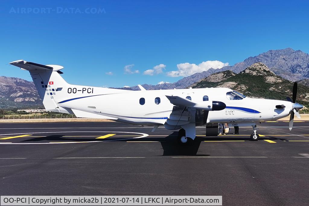OO-PCI, 2012 Pilatus PC-12/47E C/N 1380, Parked