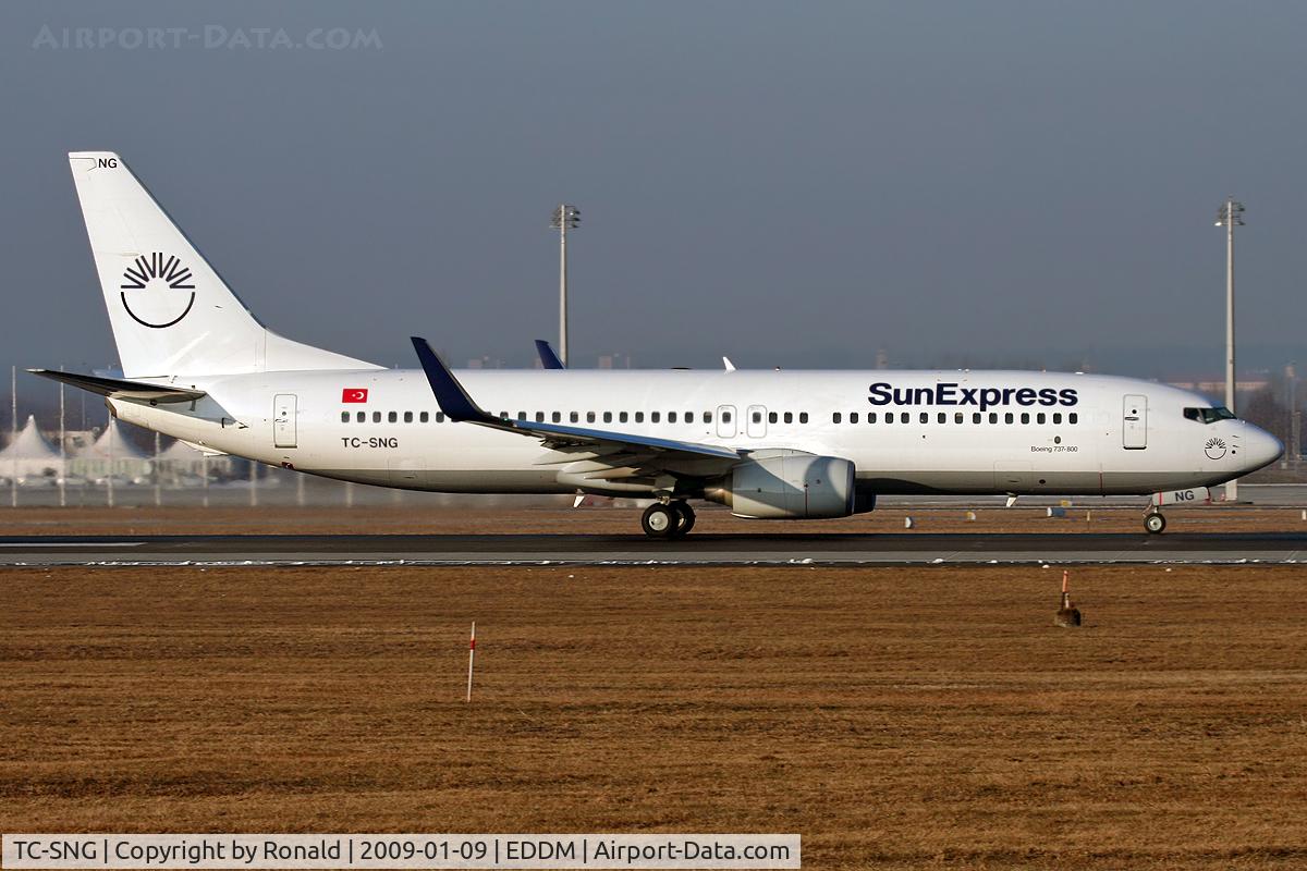 TC-SNG, 2008 Boeing 737-8HC C/N 36530, at muc