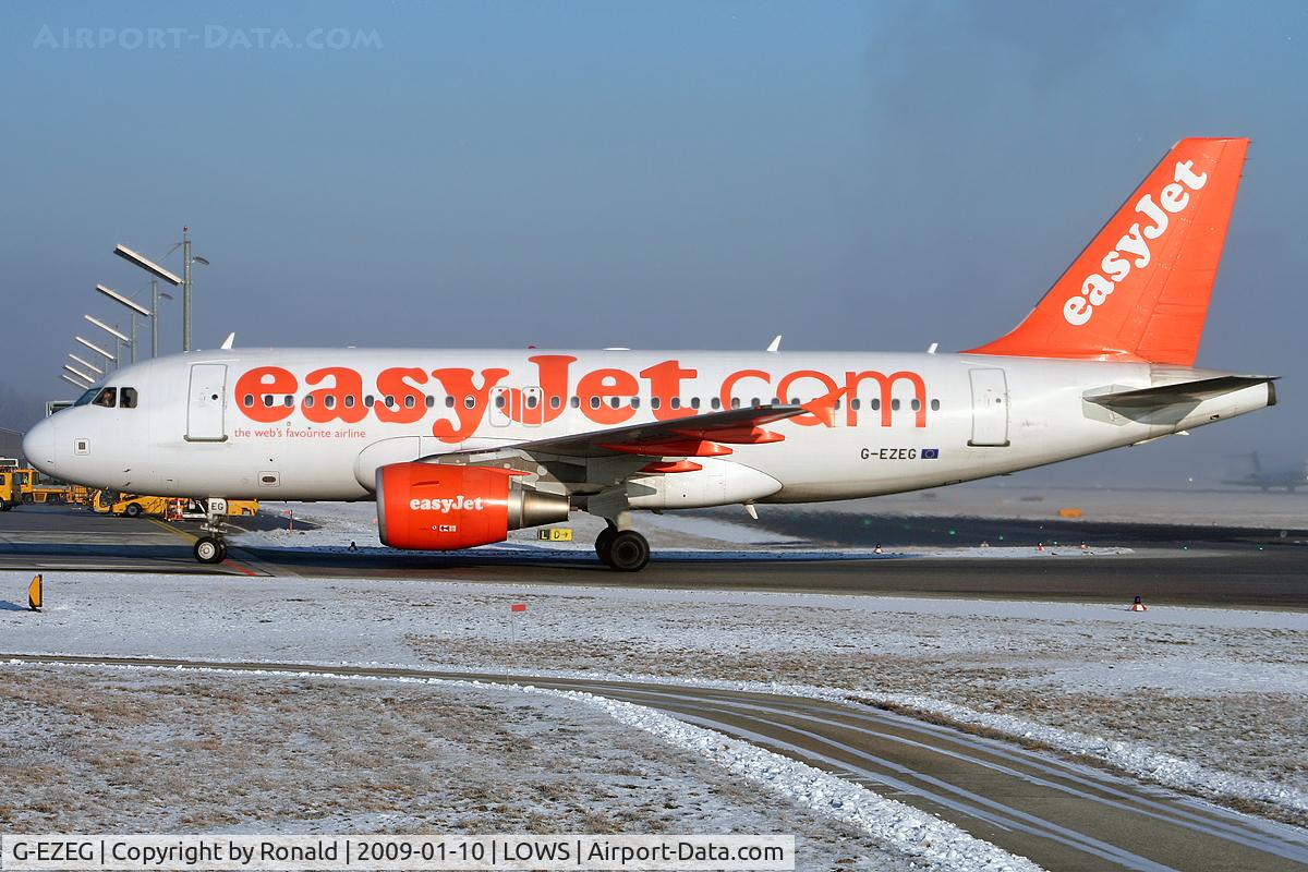 G-EZEG, 2004 Airbus A319-111 C/N 2181, at lows