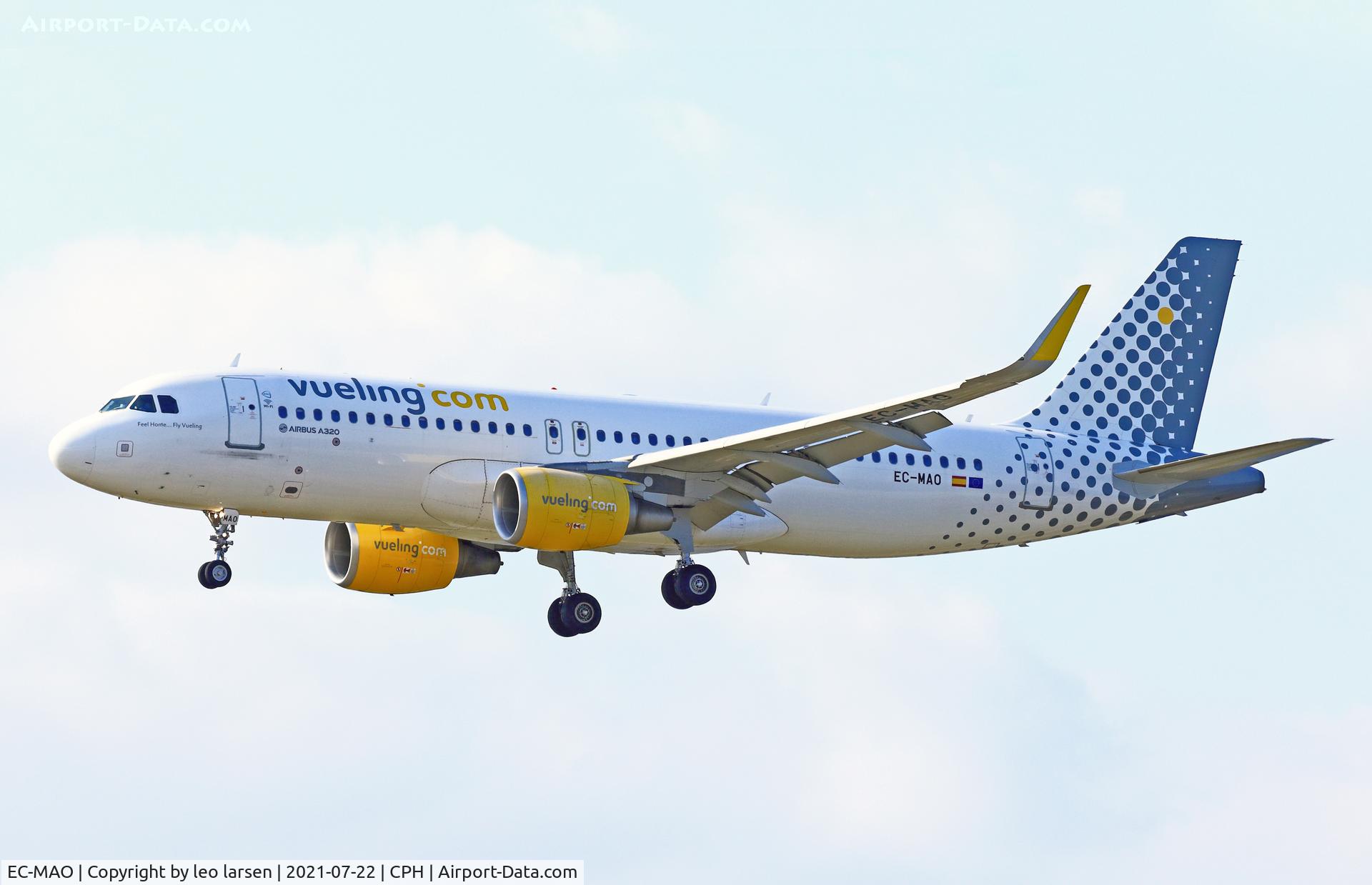 EC-MAO, 2014 Airbus A320-214 C/N 6081, Copenhagen Kastrup 22.7.2021