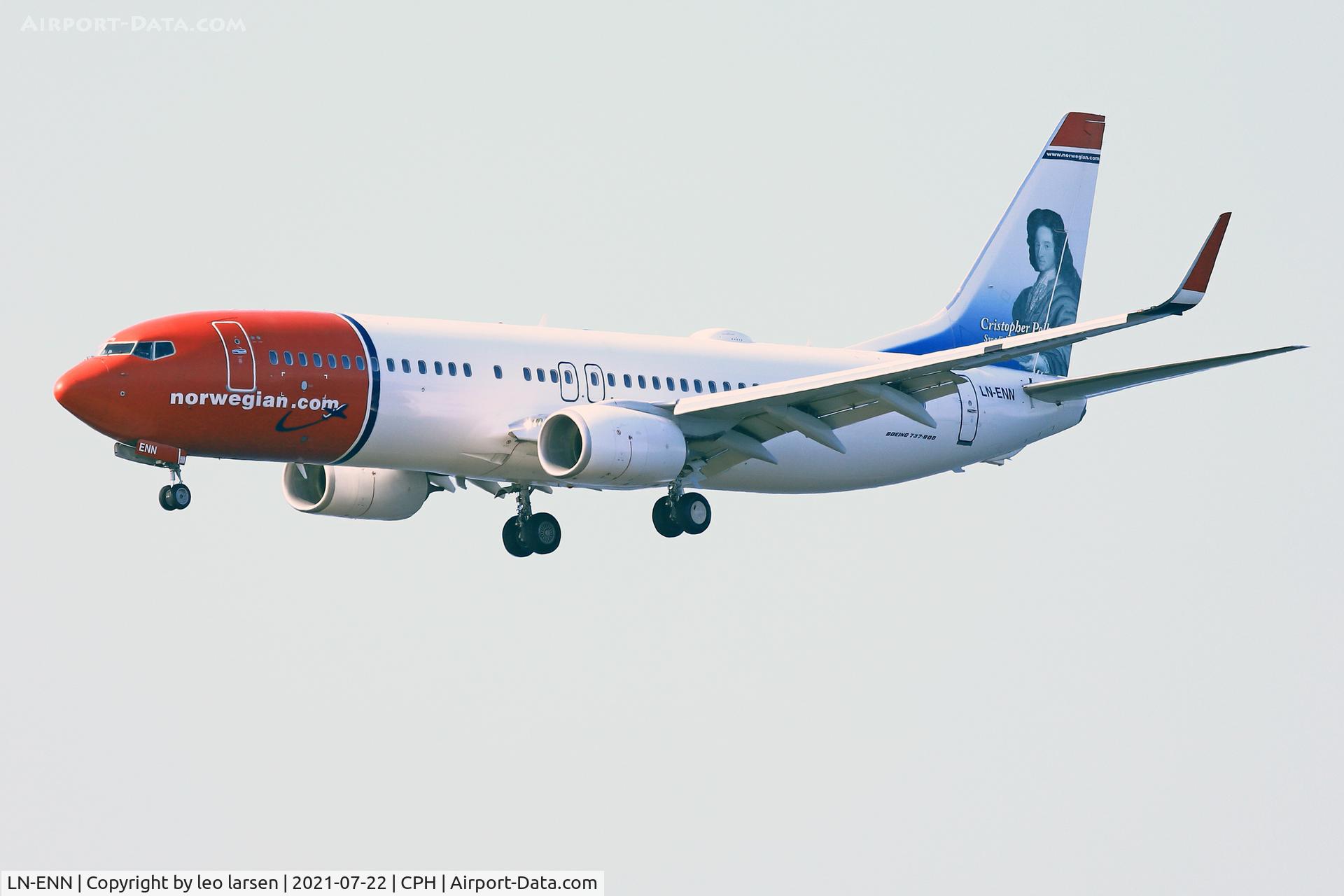LN-ENN, 2016 Boeing 737-800 C/N 42082, Copenhagen 22.7.2021 ex EI-FJZ 