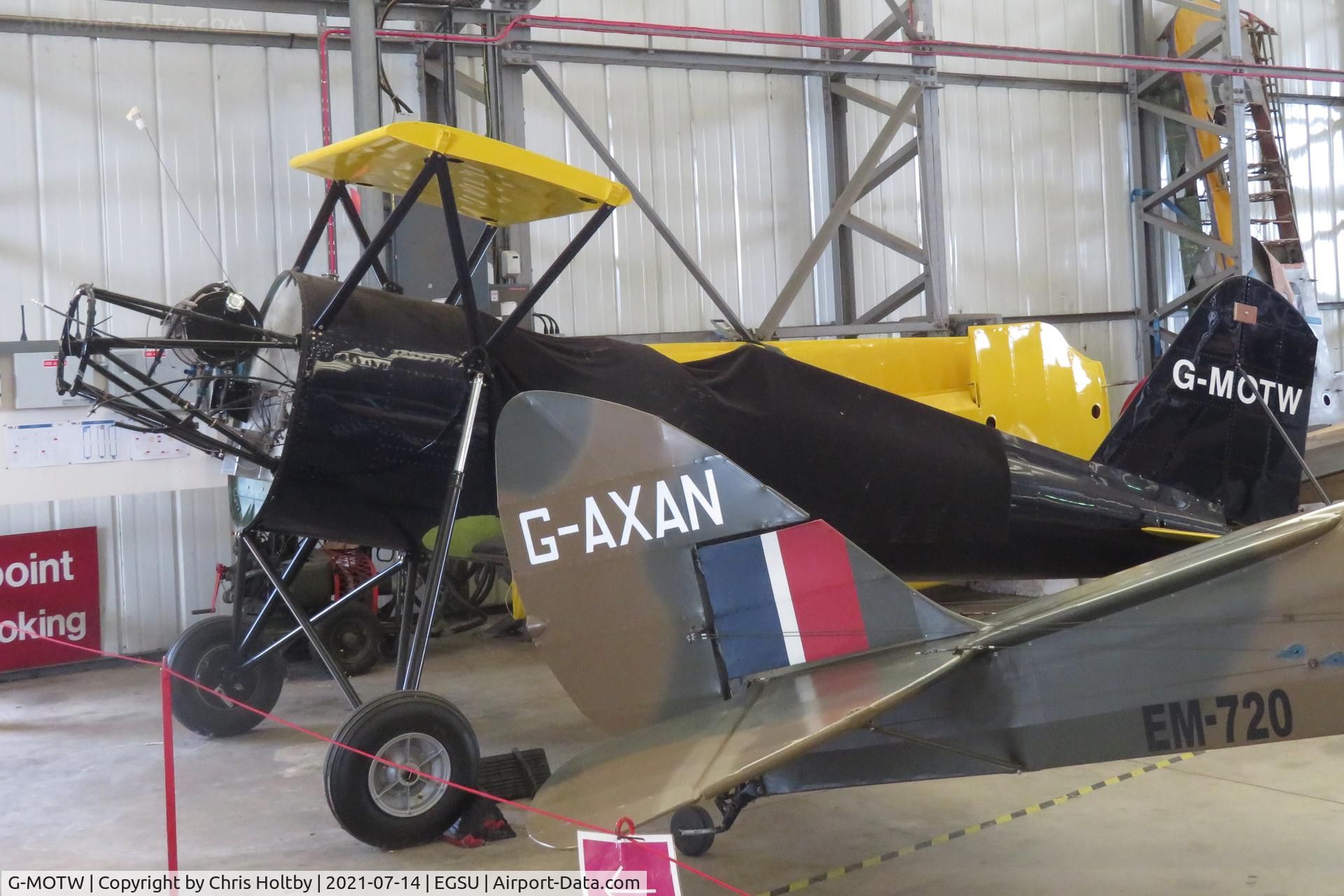 G-MOTW, 1941 Meyers Aircraft Compnay Meyers OTW-145 C/N 45, In the hangar at Duxford