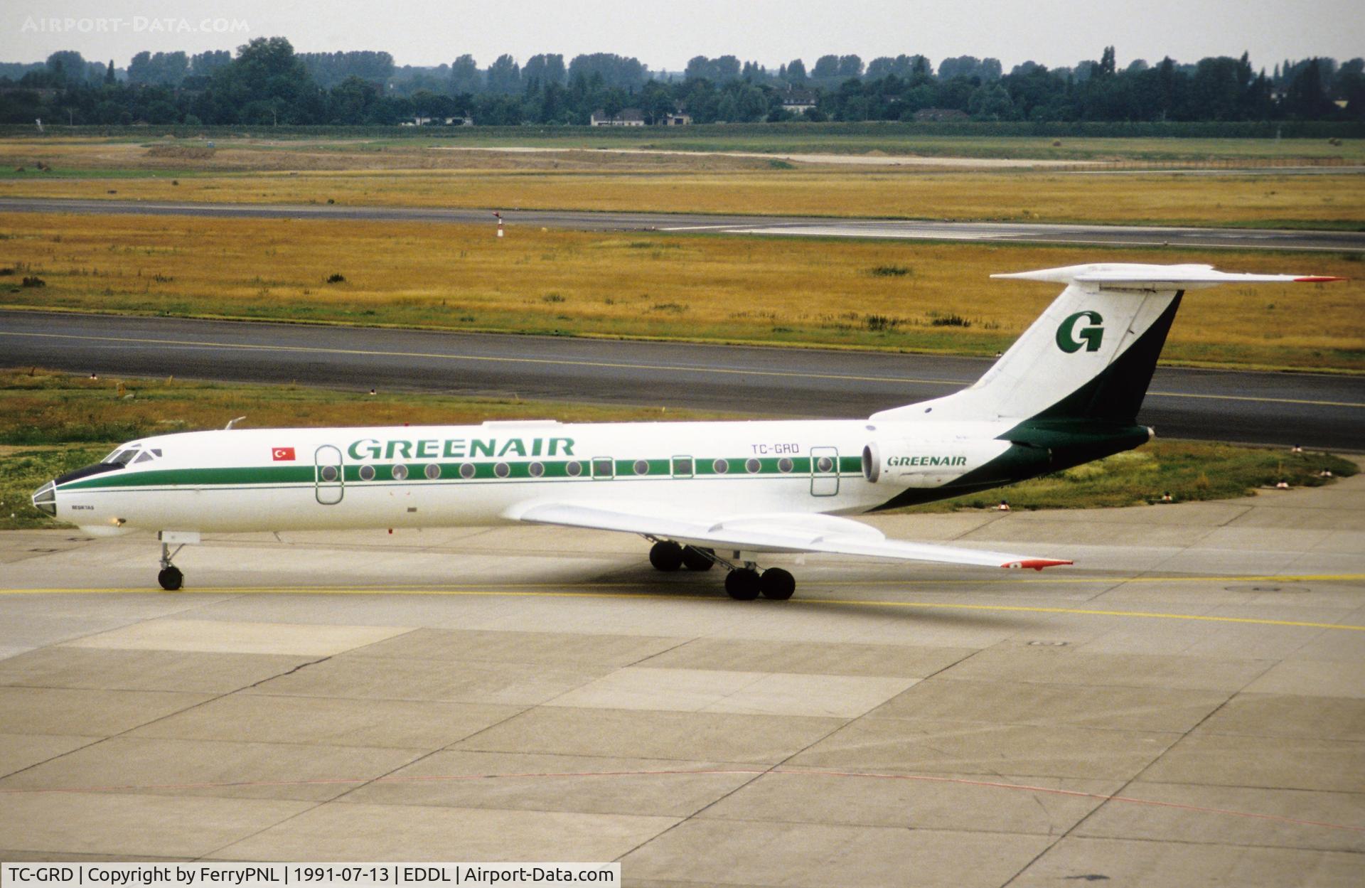 TC-GRD, Tupolev Tu-134A C/N 66109, Greenair TU134 arriving