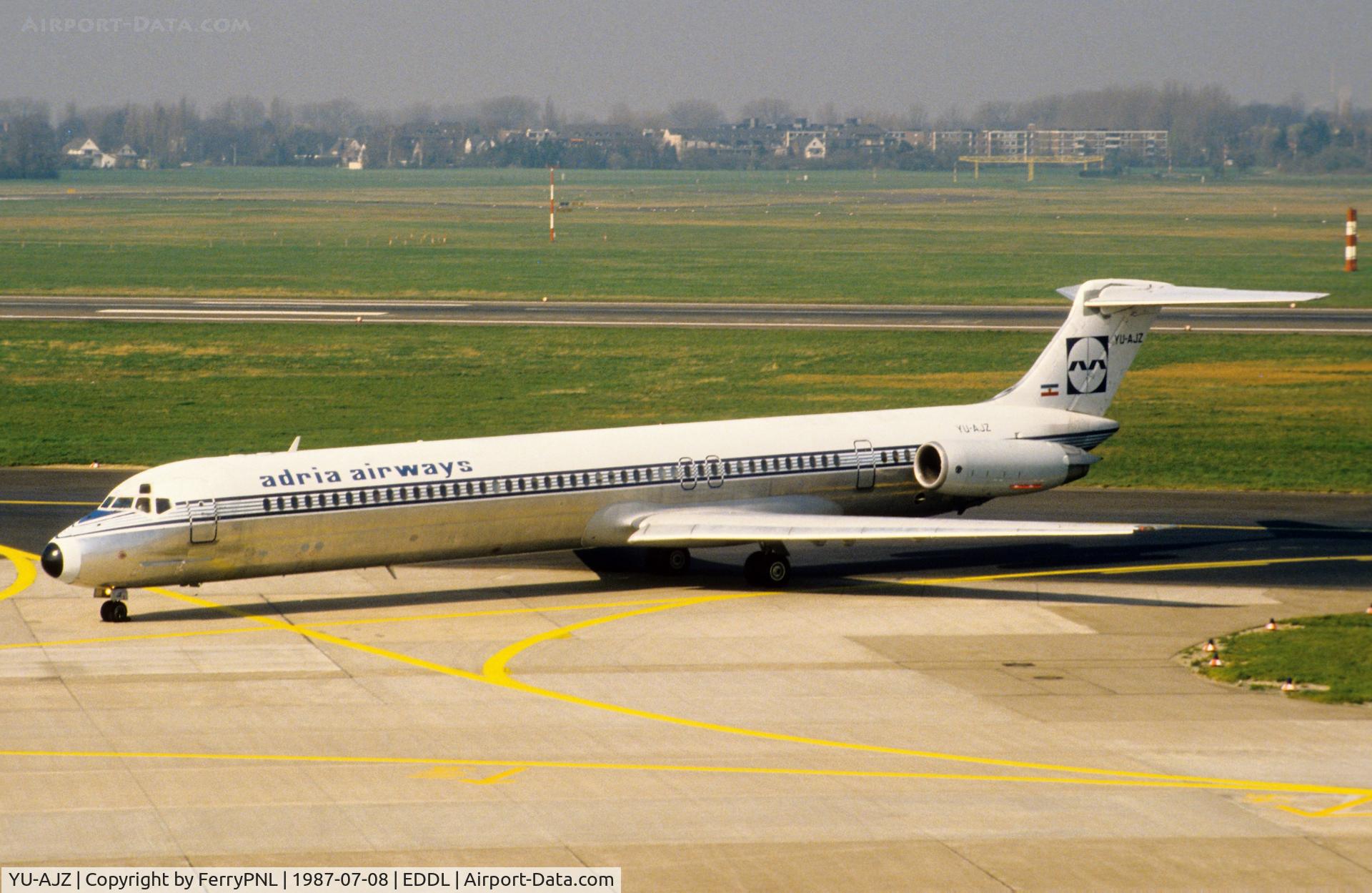 YU-AJZ, 1981 McDonnell Douglas MD-81 (DC-9-81) C/N 48046, Adria MD81
