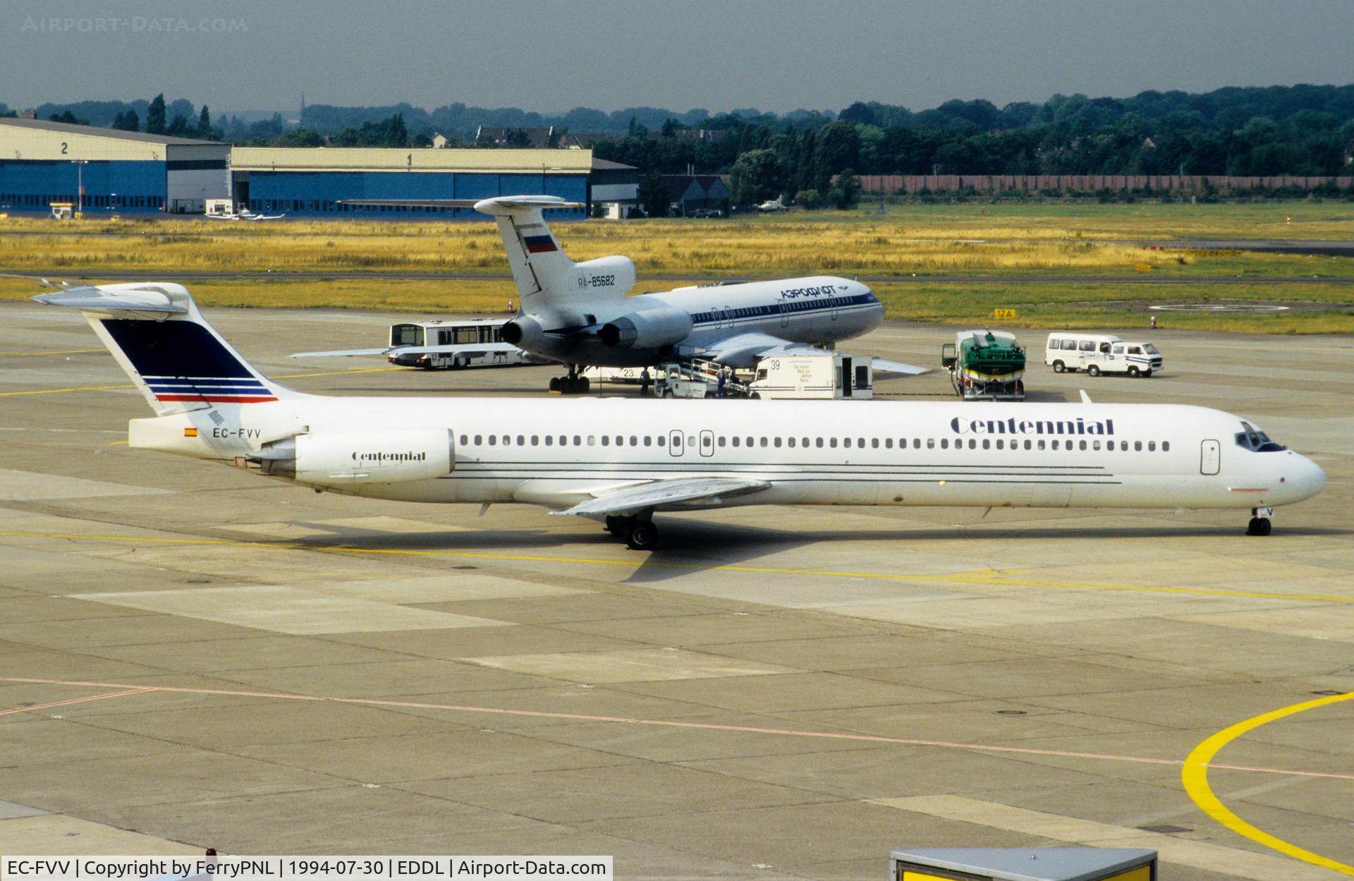 EC-FVV, 1988 McDonnell Douglas MD-83 C/N 49708, Centennial MD83 taxiing for departure