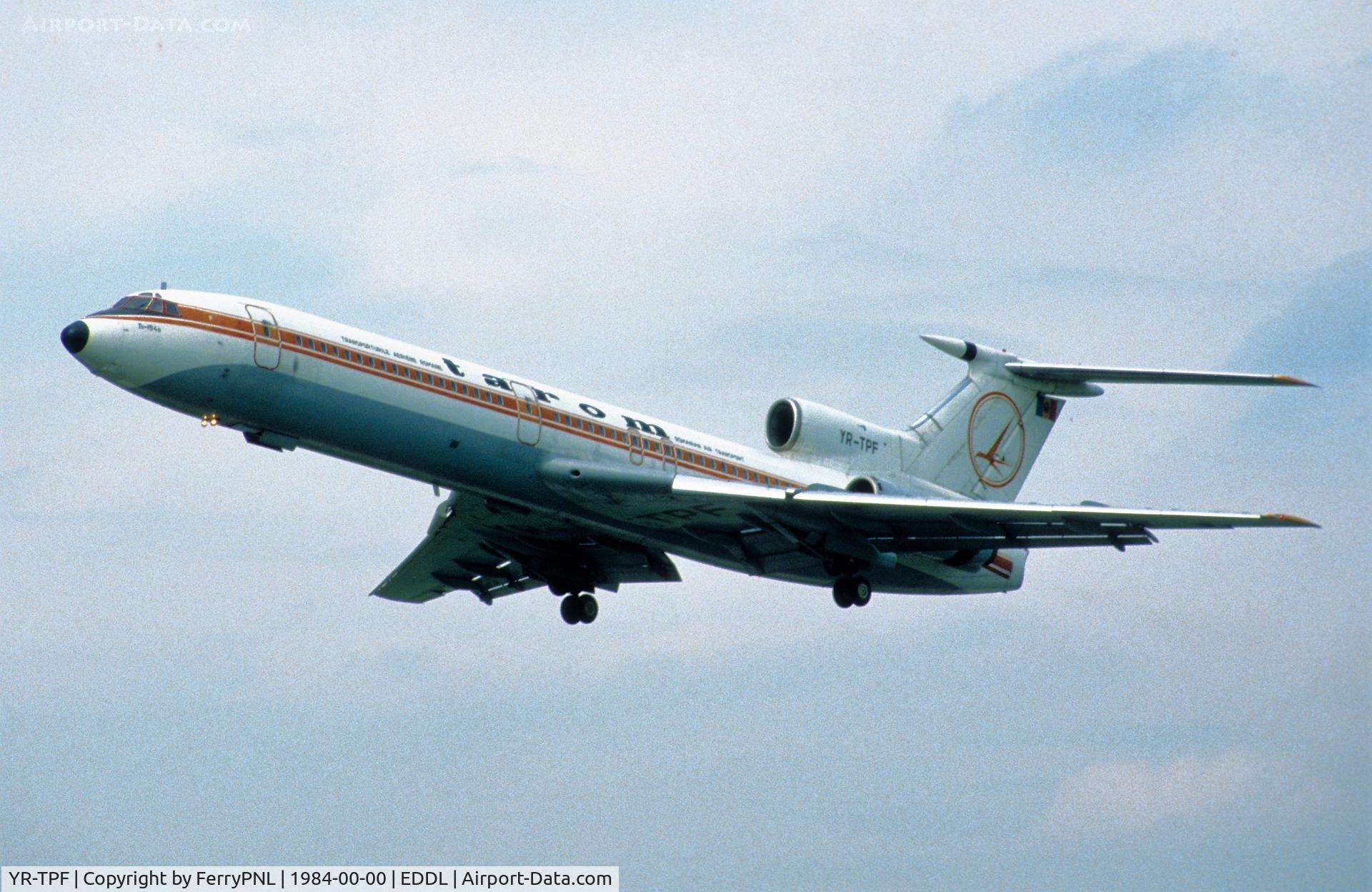 YR-TPF, 1977 Tupolev Tu-154B-1 C/N 77A239, Tarom TU154 take-off