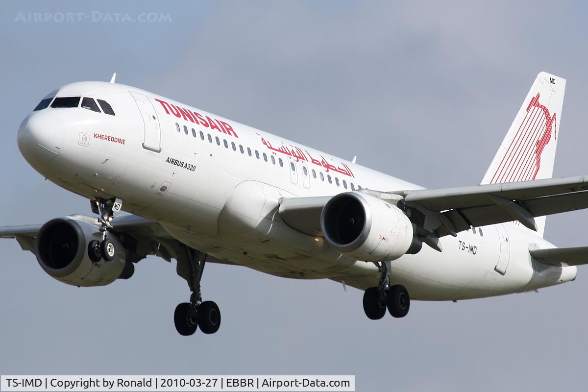 TS-IMD, 1991 Airbus A320-211 C/N 0205, at bru