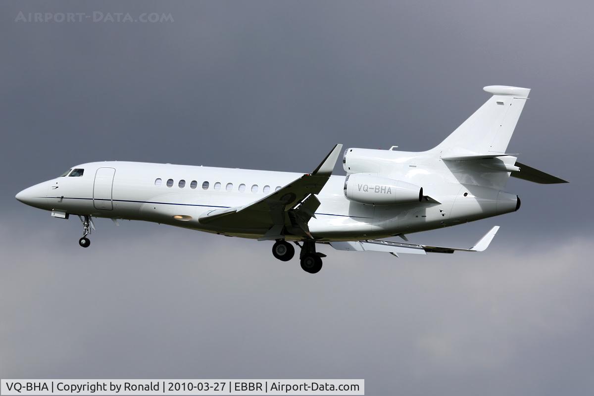 VQ-BHA, 2009 Dassault Falcon 7X C/N 84, at bru