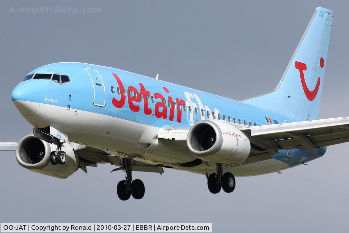 OO-JAT, 1990 Boeing 737-5K5 C/N 24927, at bru