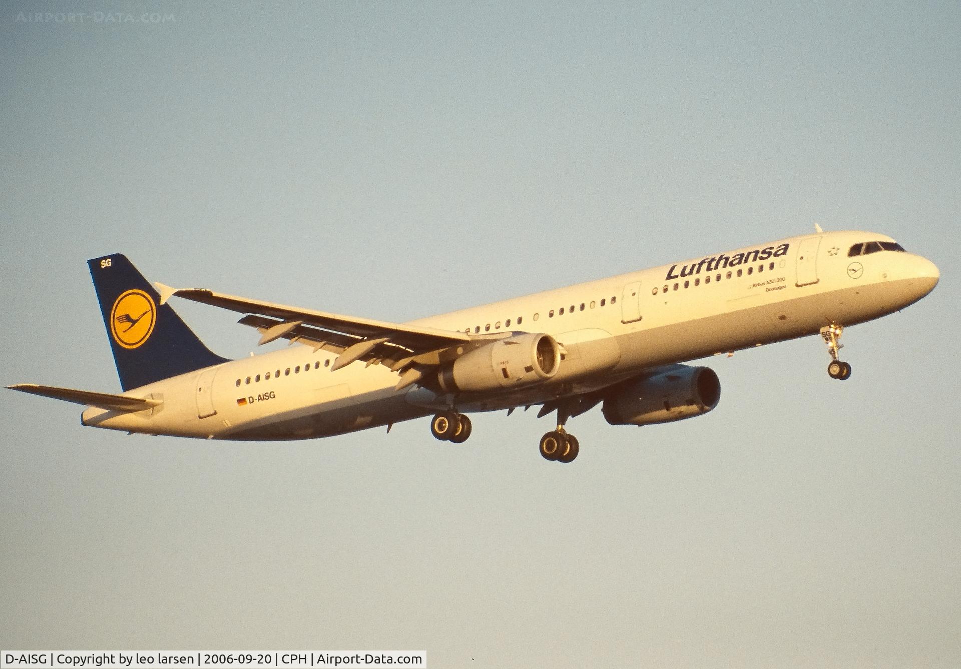 D-AISG, 2000 Airbus A321-231 C/N 1273, Copenhagen 20.9.2006