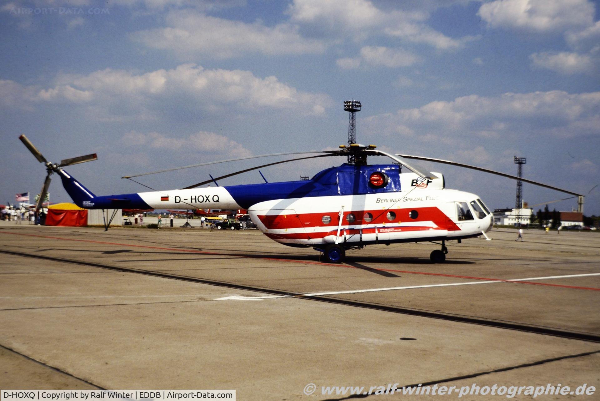 D-HOXQ, 1984 MIL Mi-8T C/N 105103, MIL Mi-8 - FC SBY Berliner Spezialflug ex. DDR-SJA - 105103 - D-HOXQ - 22.07.1993 - SXF