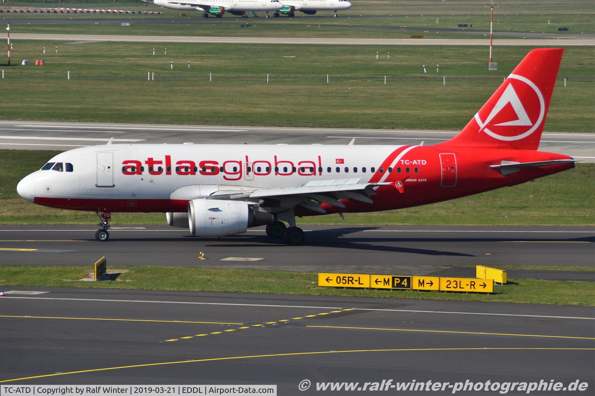 TC-ATD, 1999 Airbus A319-112 C/N 1124, Airbus A319-112 - KK KKK Atlasjet - 1124 - TC-ATD - 21.03.2019 - DUS