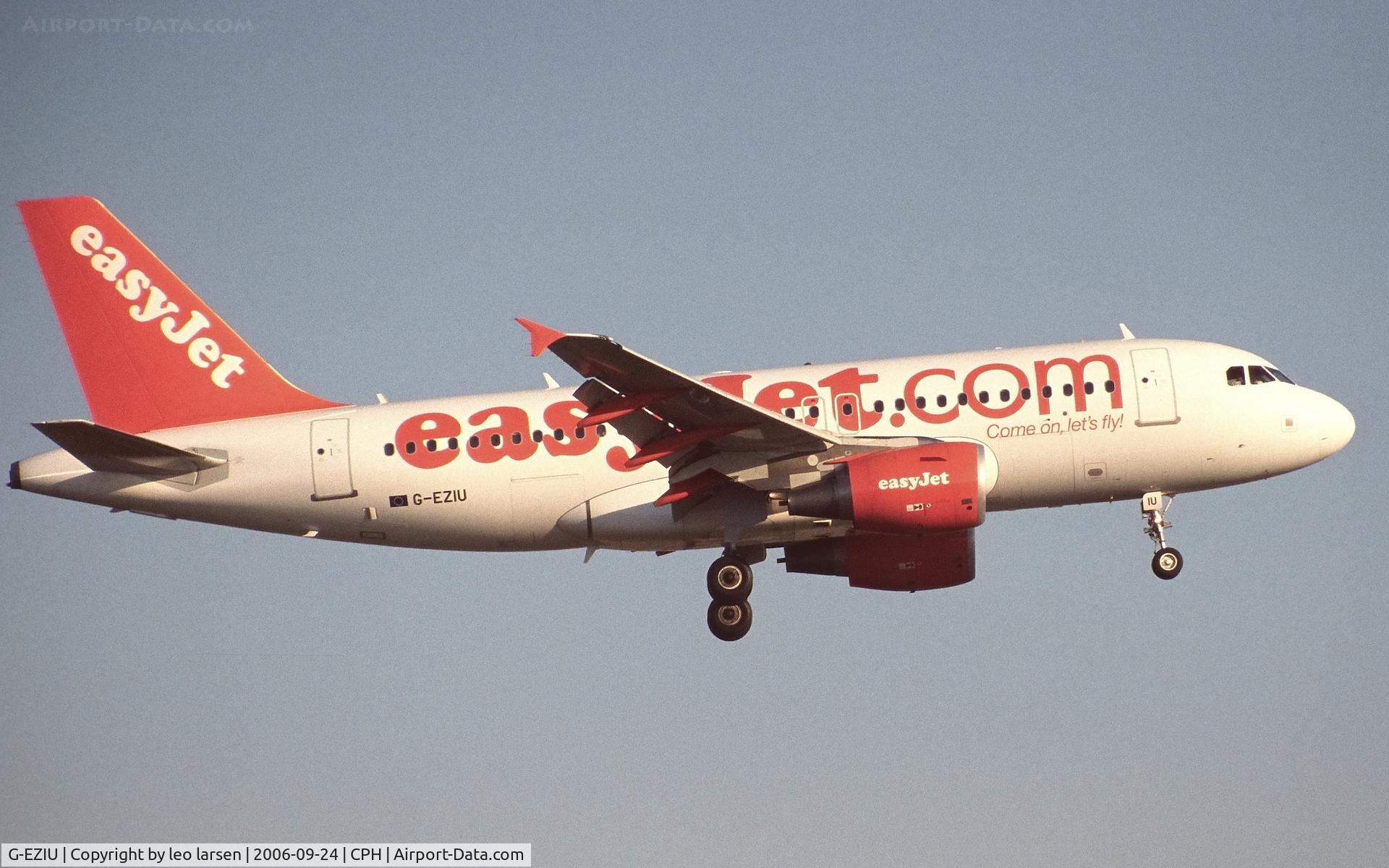 G-EZIU, 2005 Airbus A319-111 C/N 2548, Copenhagen 24.9.2006