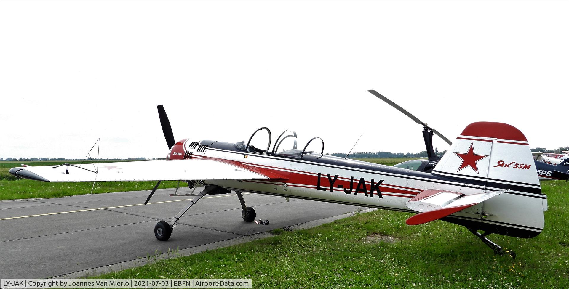 LY-JAK, Yakovlev Yak-55M C/N not found LY-JAK, Koksijde