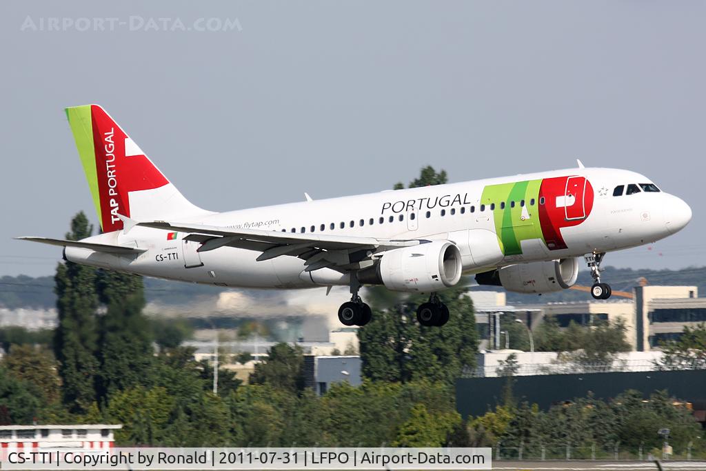 CS-TTI, 1998 Airbus A319-111 C/N 933, at orly