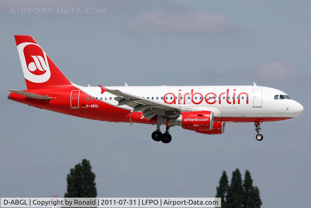 D-ABGL, 2008 Airbus A319-112 C/N 3586, at orly