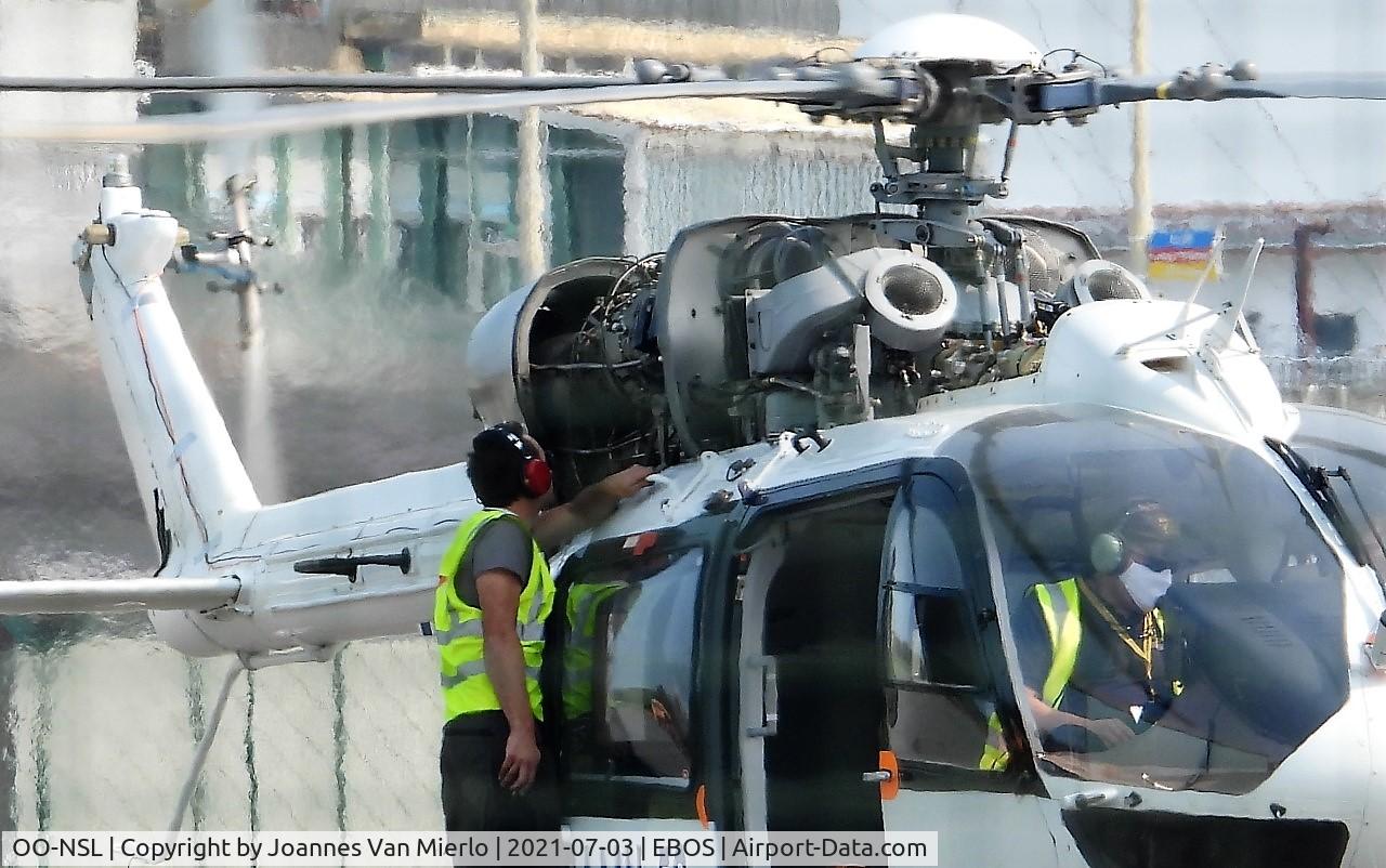 OO-NSL, 2011 Eurocopter EC-145 (BK-117C-2) C/N 9423, NHV Ostend line maintenance