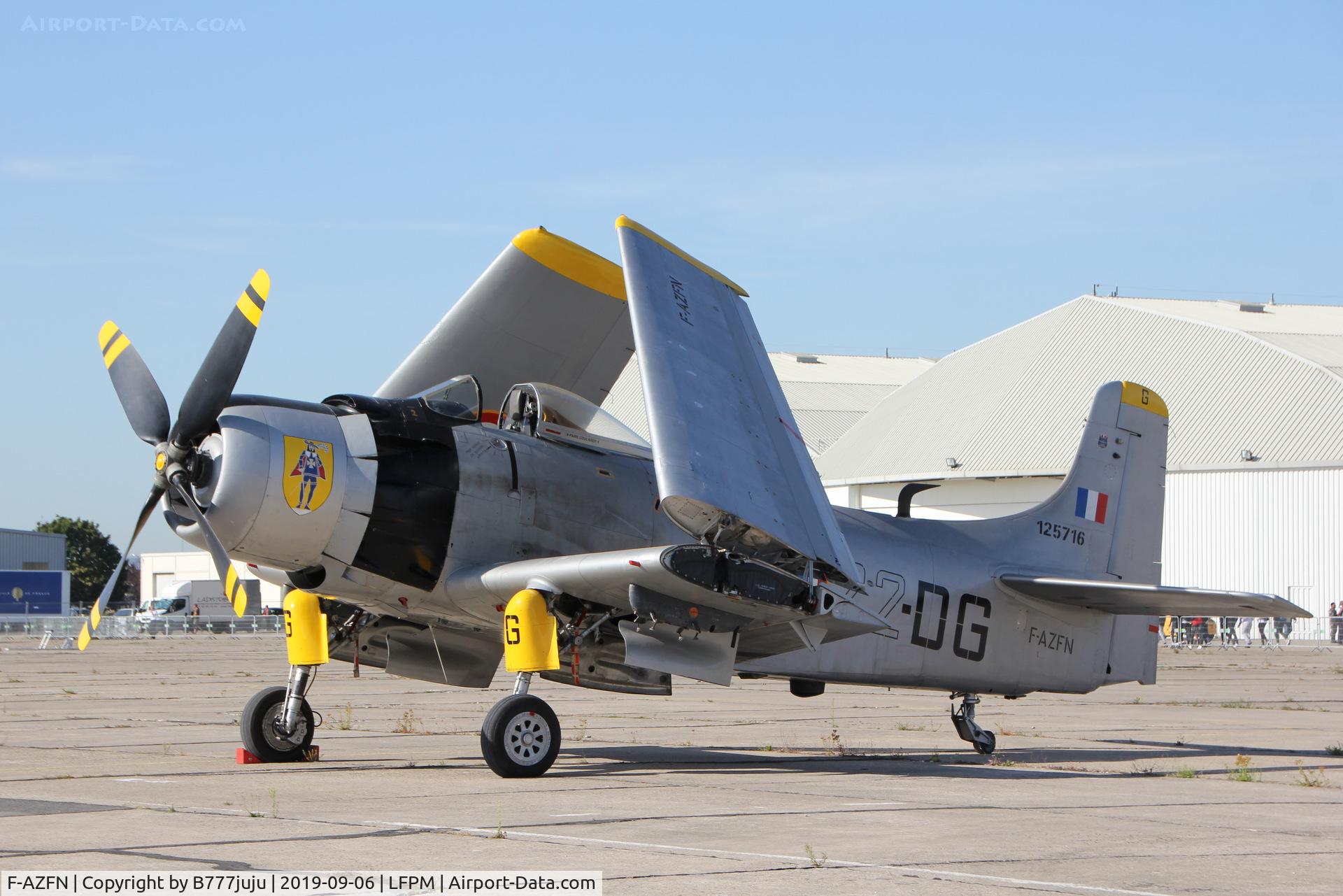 F-AZFN, Douglas AD-4N Skyraider C/N 7609, during Air Légende 2019