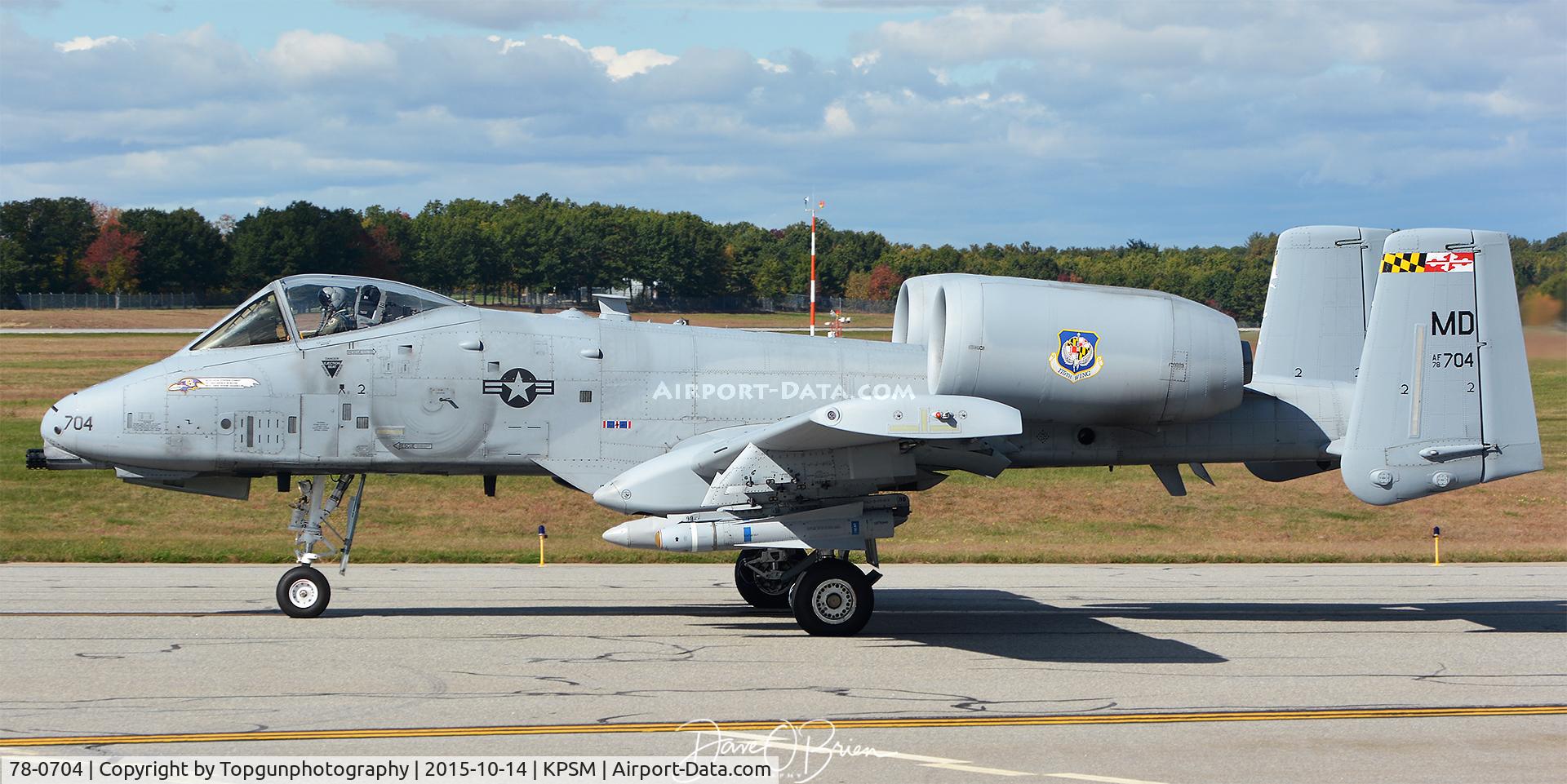 78-0704, 1978 Fairchild Republic A-10C Thunderbolt II C/N A10-0324, RAVEN1 Flight Lead taxing to RW34
104th FS working CAS out of Pease