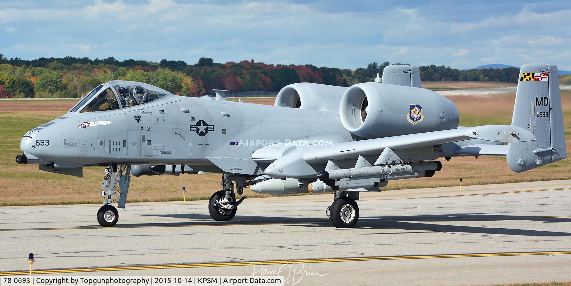 78-0693, 1978 Fairchild Republic A-10C Thunderbolt II C/N A10-0313, 104th FS
