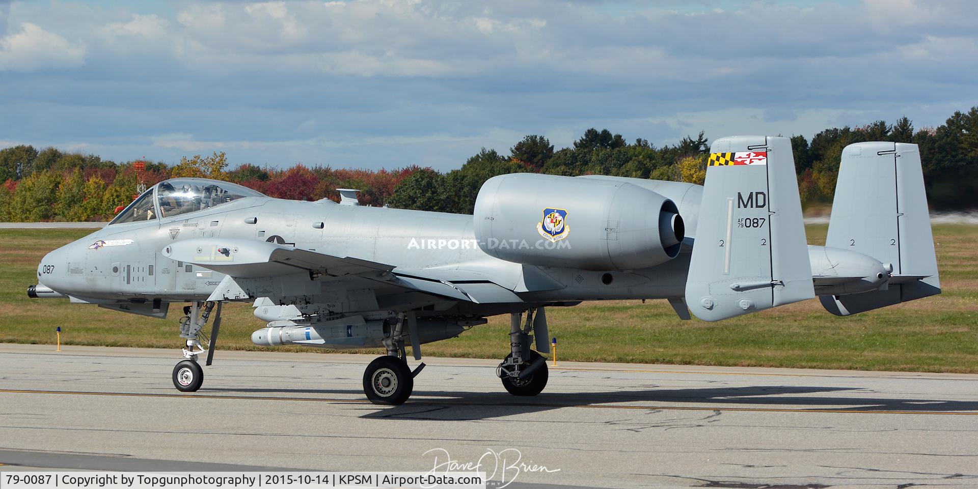 79-0087, 1979 Fairchild Republic A-10C Thunderbolt II C/N A10-0351, RAVEN31 holding short