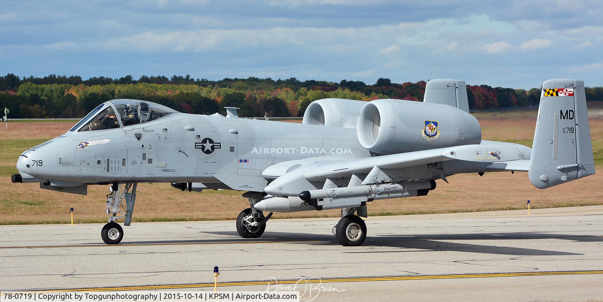 78-0719, 1978 Fairchild Republic A-10C Thunderbolt II C/N A10-0339, HOG32 104th FS