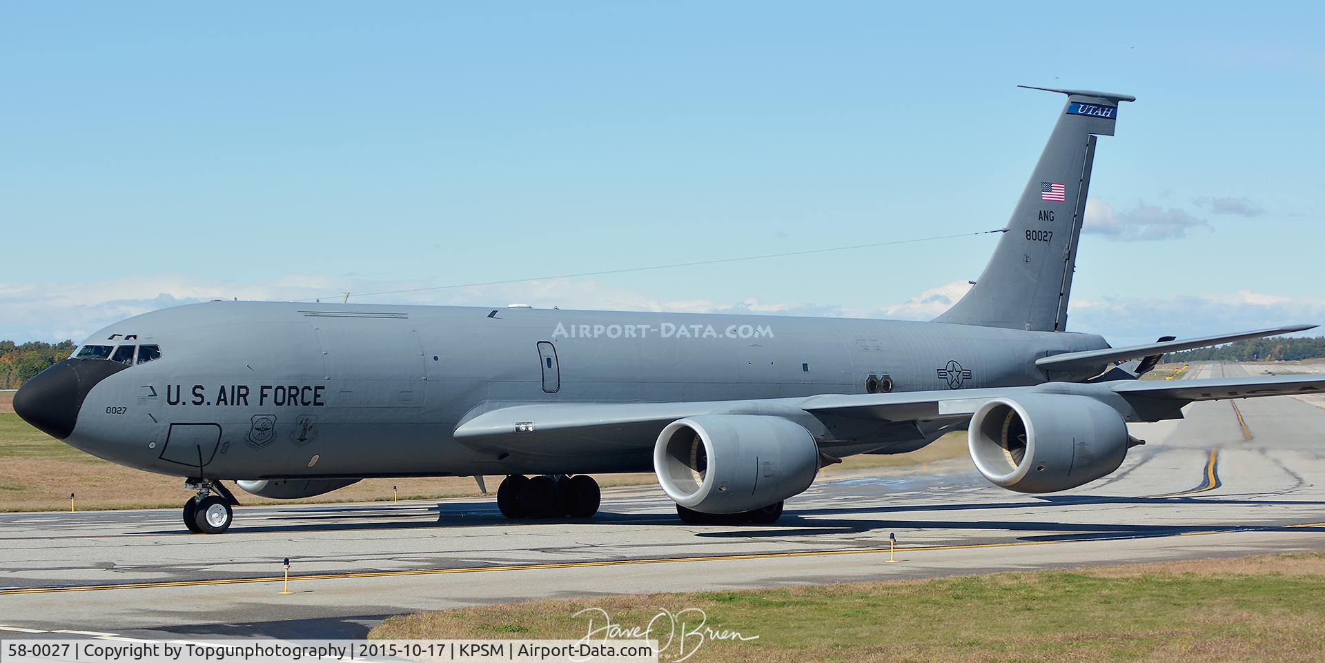 58-0027, 1958 Boeing KC-135R Stratotanker C/N 17772/T0242, TANKER82 from 191st ARS