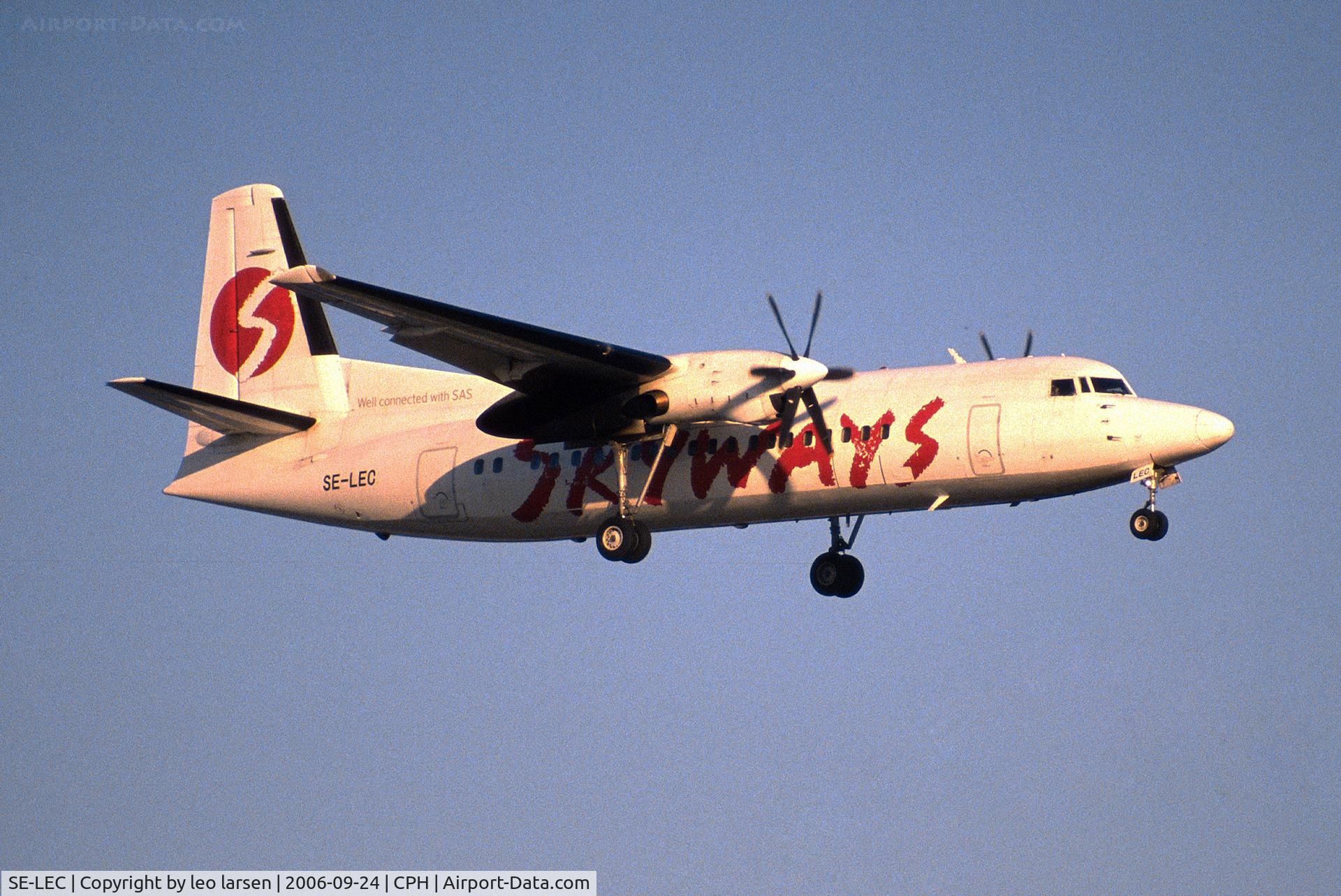 SE-LEC, 1988 Fokker 50 C/N 20112, Copenhagen 24.9.2006