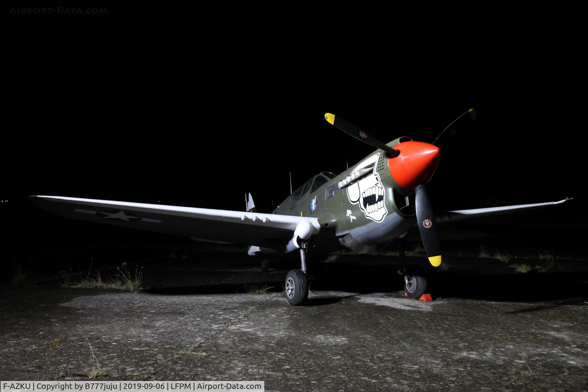F-AZKU, 1942 Curtiss P-40N Warhawk C/N 29677, during Air Légende 2019