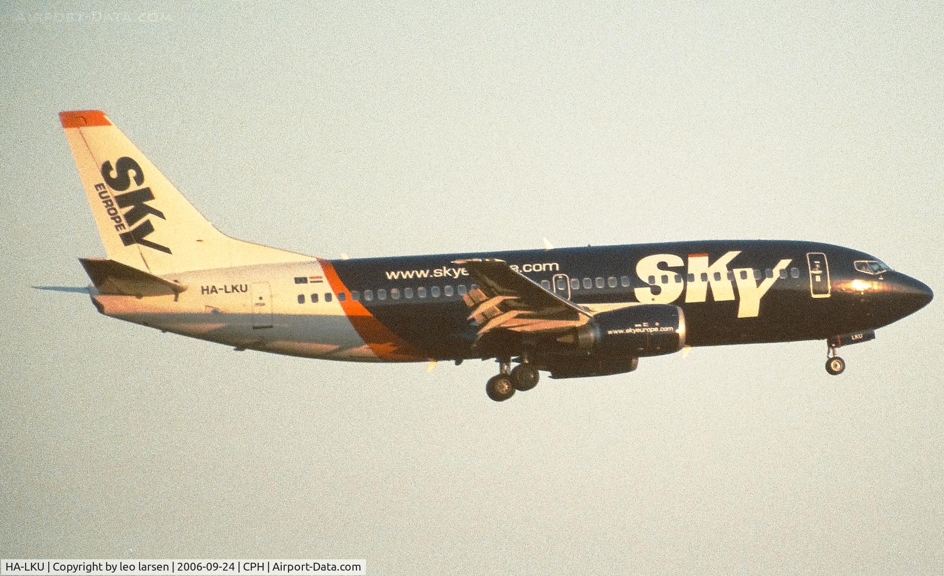 HA-LKU, 1999 Boeing 737-33V C/N 29336, Copenhagen 24.9.2006