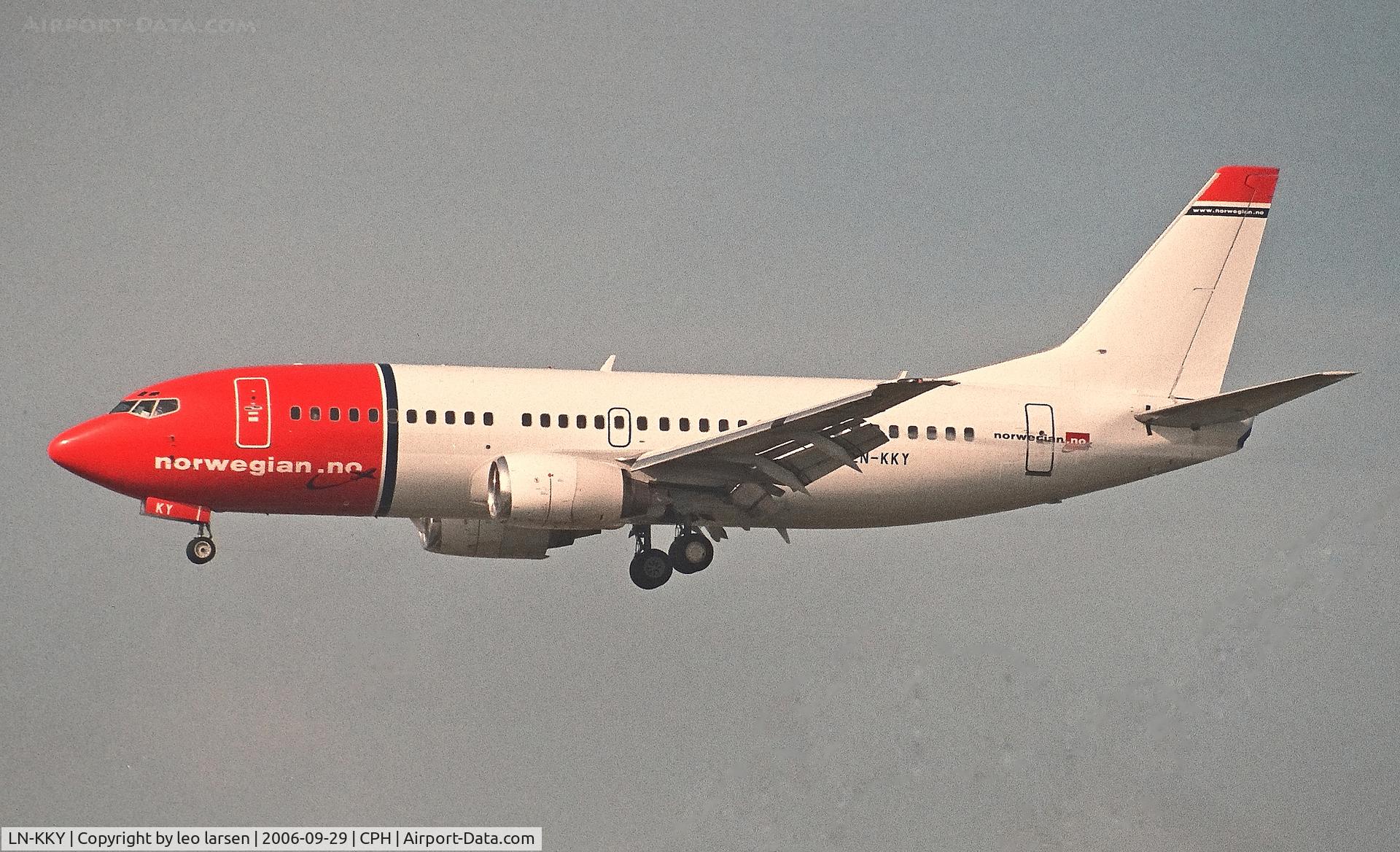 LN-KKY, 1998 Boeing 737-3S3 C/N 29245, Copenhagen 29.9.2006