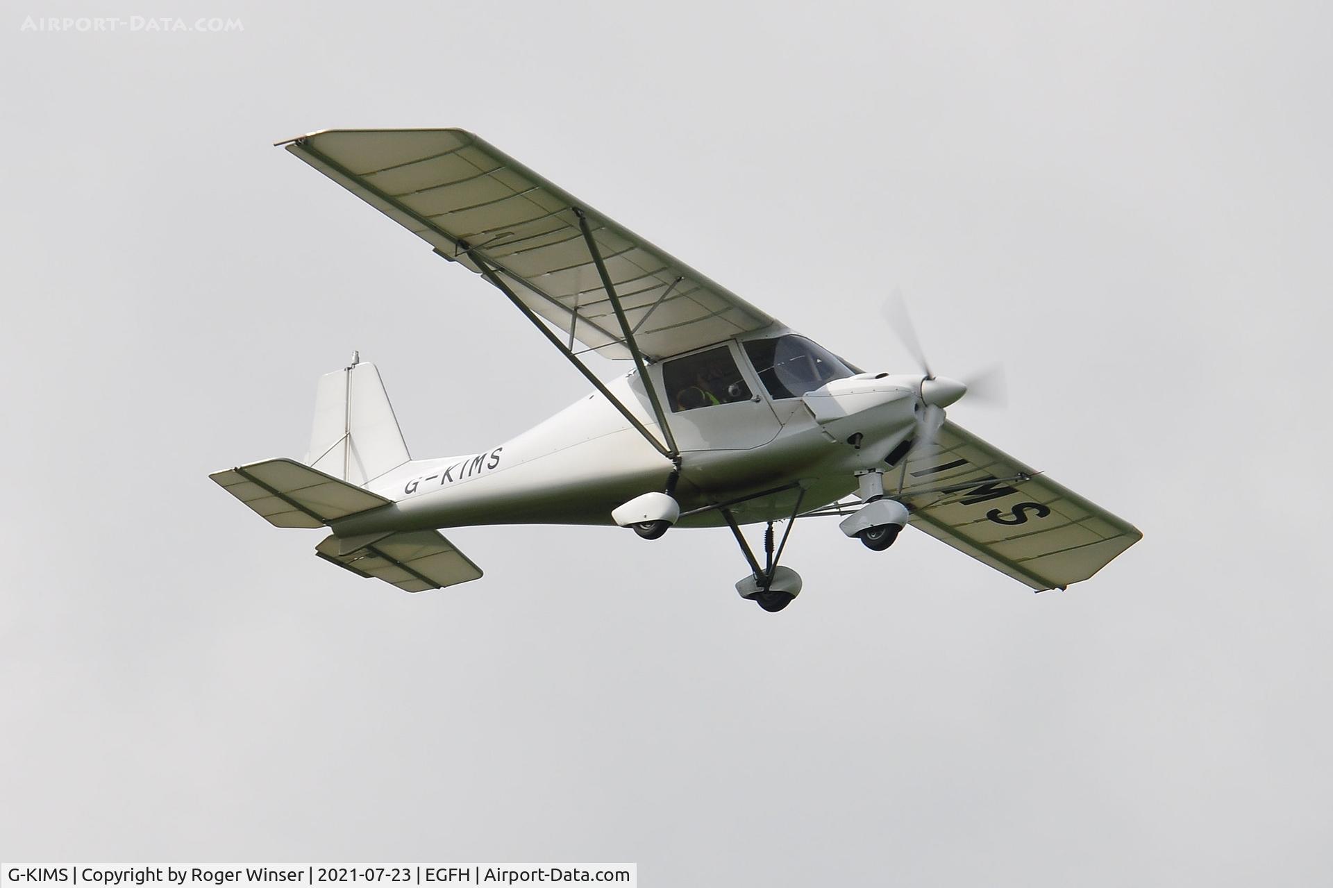 G-KIMS, 2017 Comco Ikarus C42 FB100 C/N 1704-7497, Resident Ikarus C.42 operated by Gower flight Centre finals Runway 10.
