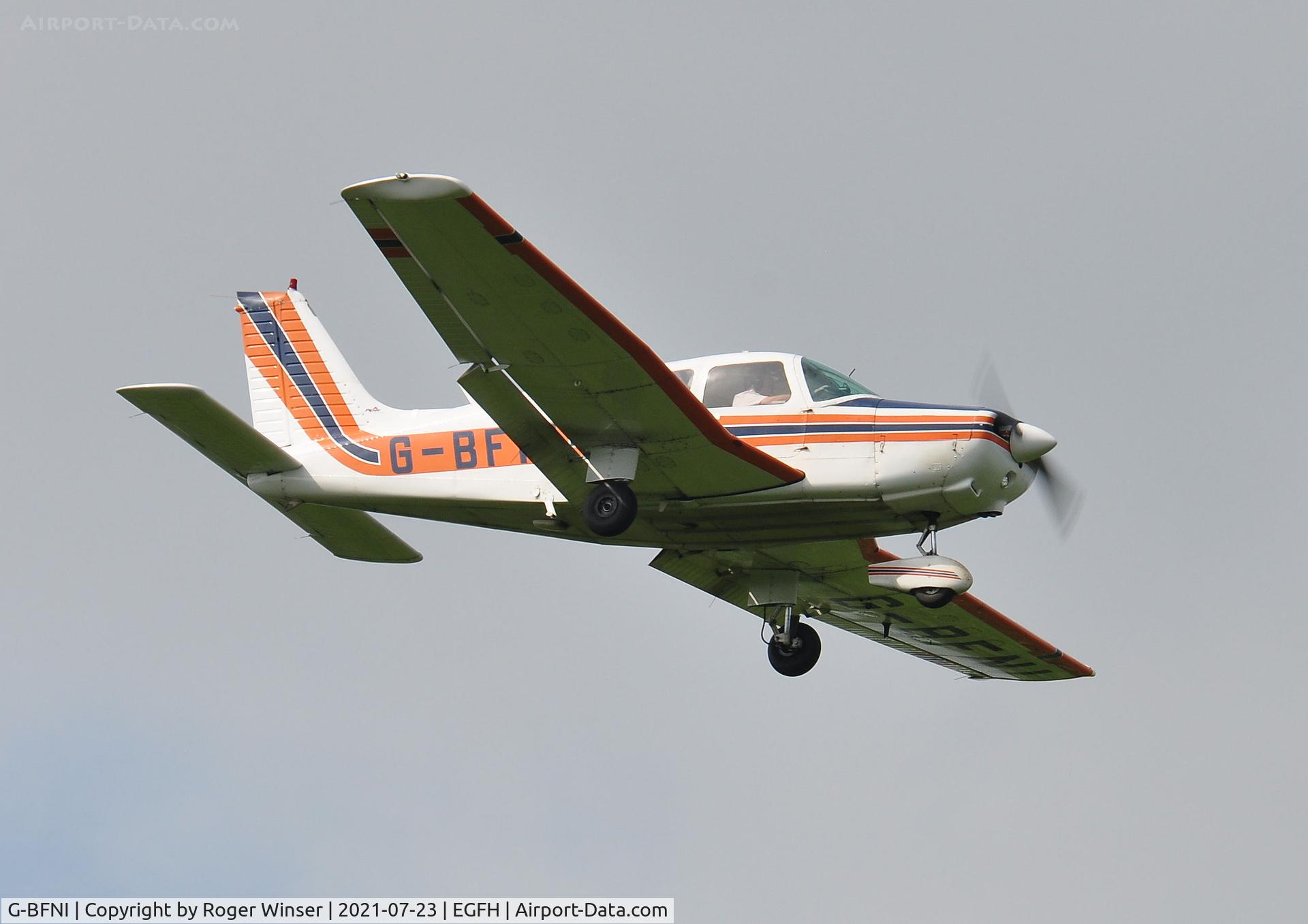 G-BFNI, 1977 Piper PA-28-161 Cherokee Warrior II C/N 28-7816215, Resident Warrior II operated by Cambrian Flying Club.