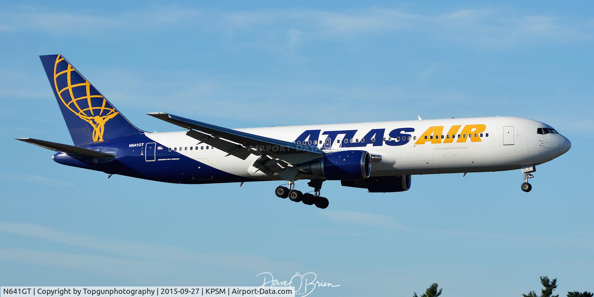 N641GT, 1991 Boeing 767-300/ER C/N 25132, ATLAS flight inbound RW34