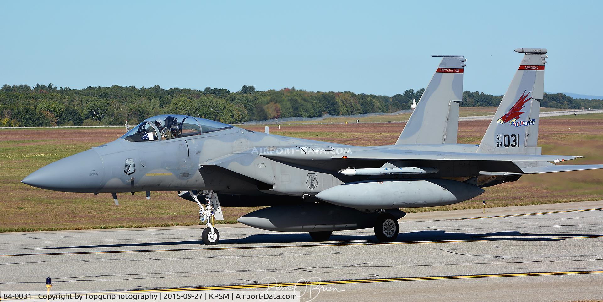 84-0031, 1984 McDonnell Douglas F-15C Eagle C/N 0943/C334, 123rd FS OR ANG