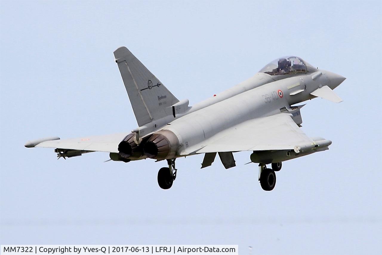 MM7322, Eurofighter EF-2000 Typhoon S C/N IS054, Eurofighter EF-2000 Typhoon S, On final rwy 08, Landivisiau Naval Air Base (LFRJ) Tiger Meet 2017
