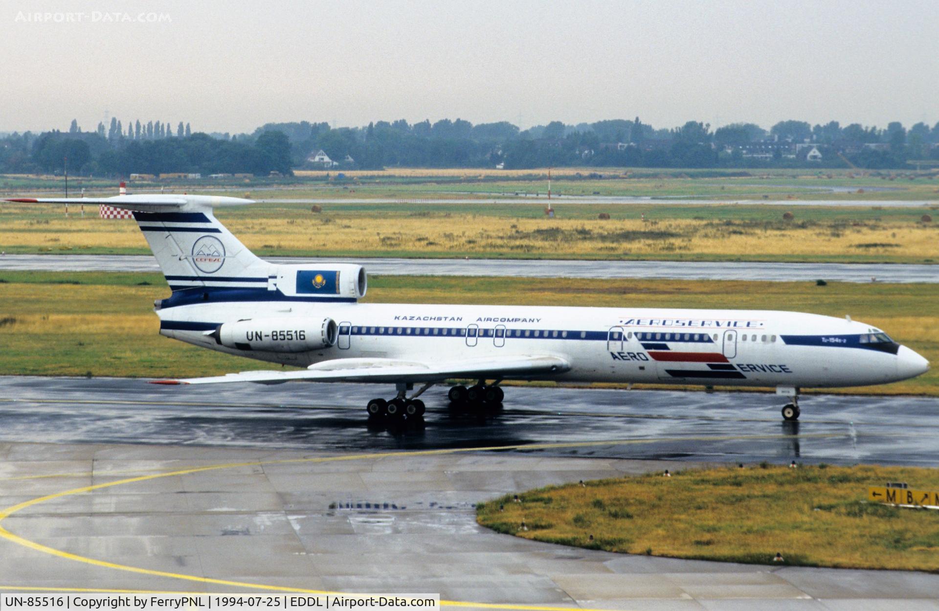 UN-85516, 1981 Tupolev Tu-154B-2 C/N 81A516, Aeroservice TU154 taxiing for departure