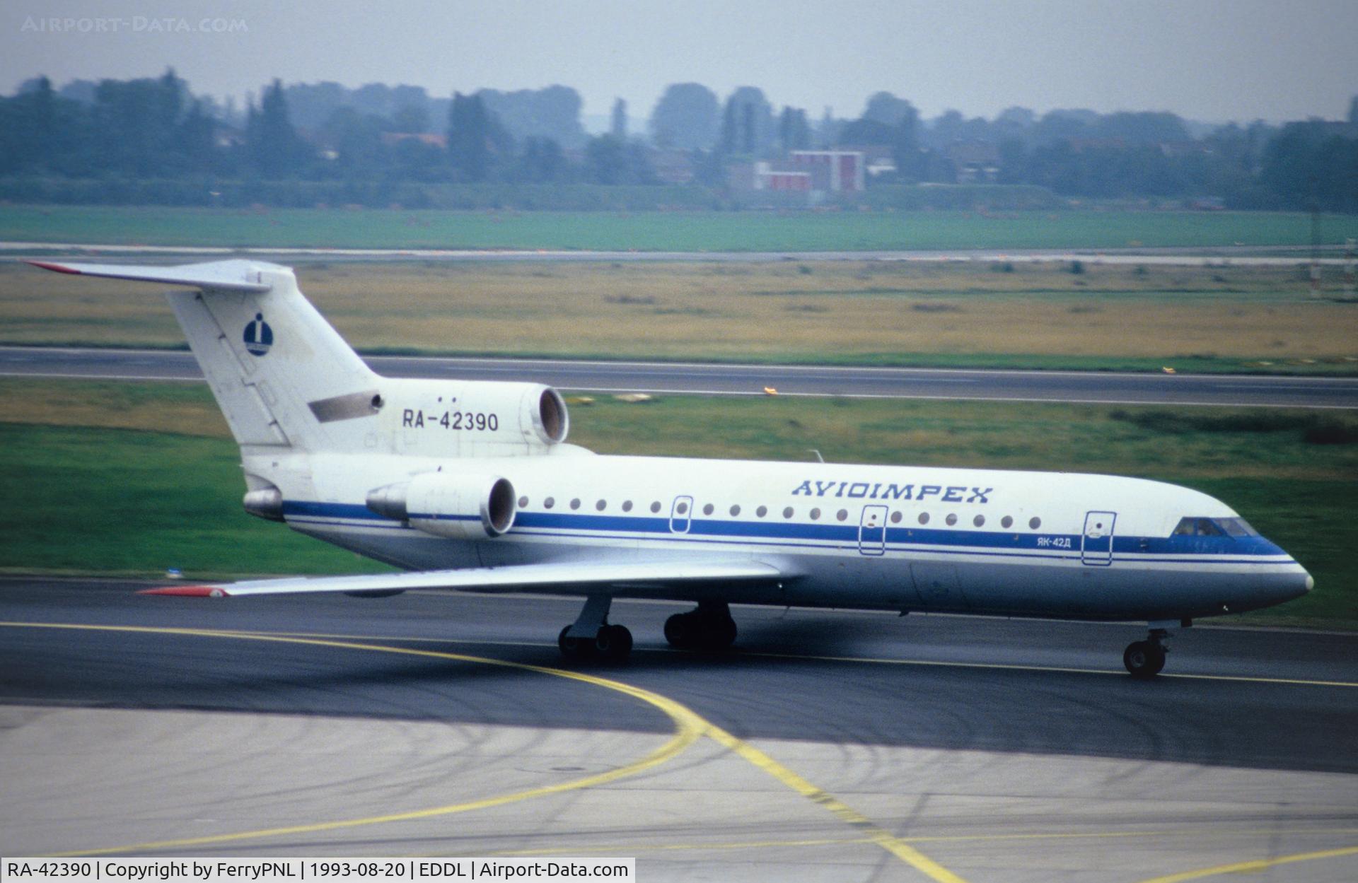RA-42390, 1991 Yakovlev Yak-42D C/N 4520424016557, Avioimpex Yak42