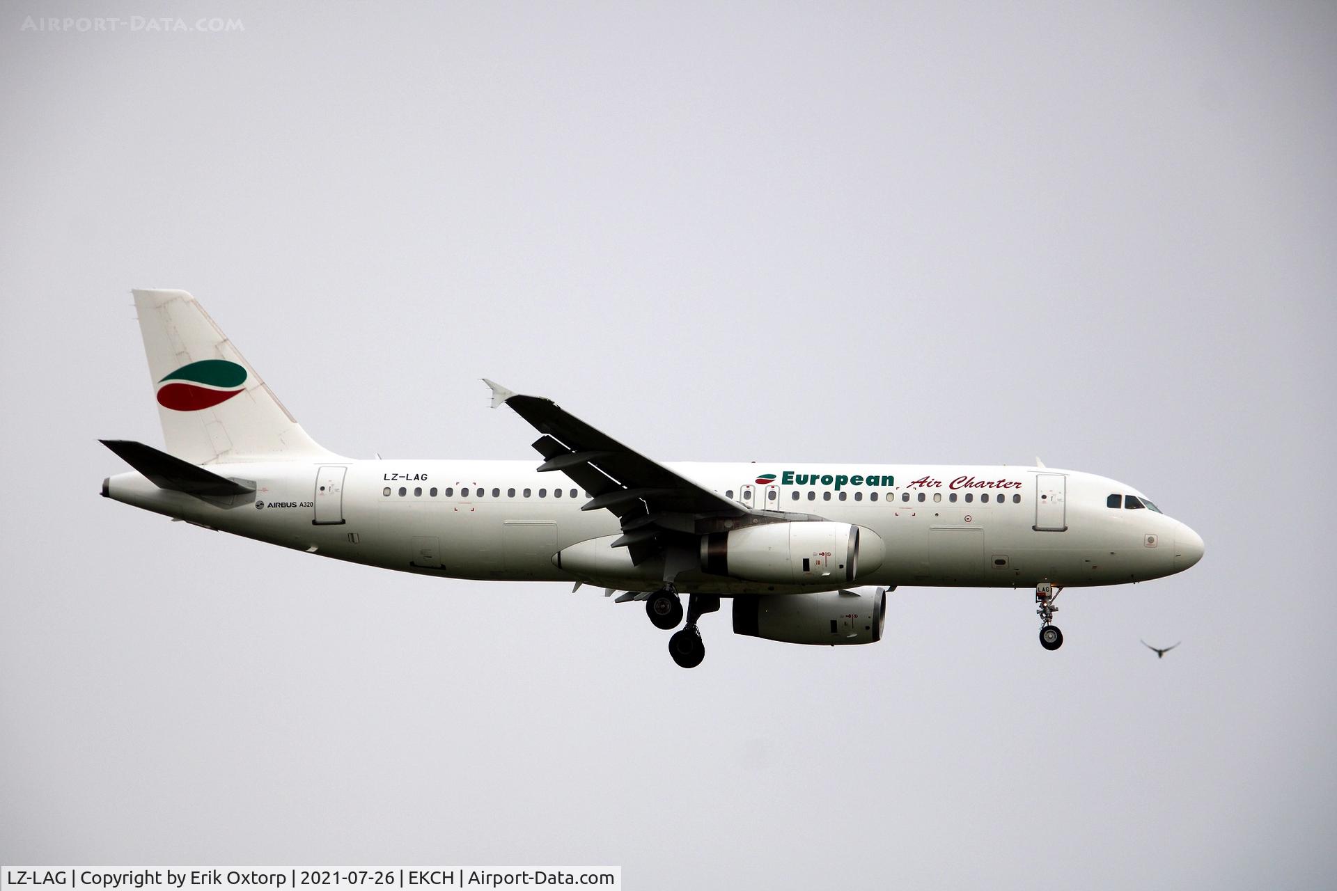 LZ-LAG, 1992 Airbus A320-231 C/N 321, LZ-LAG landing rw 04L