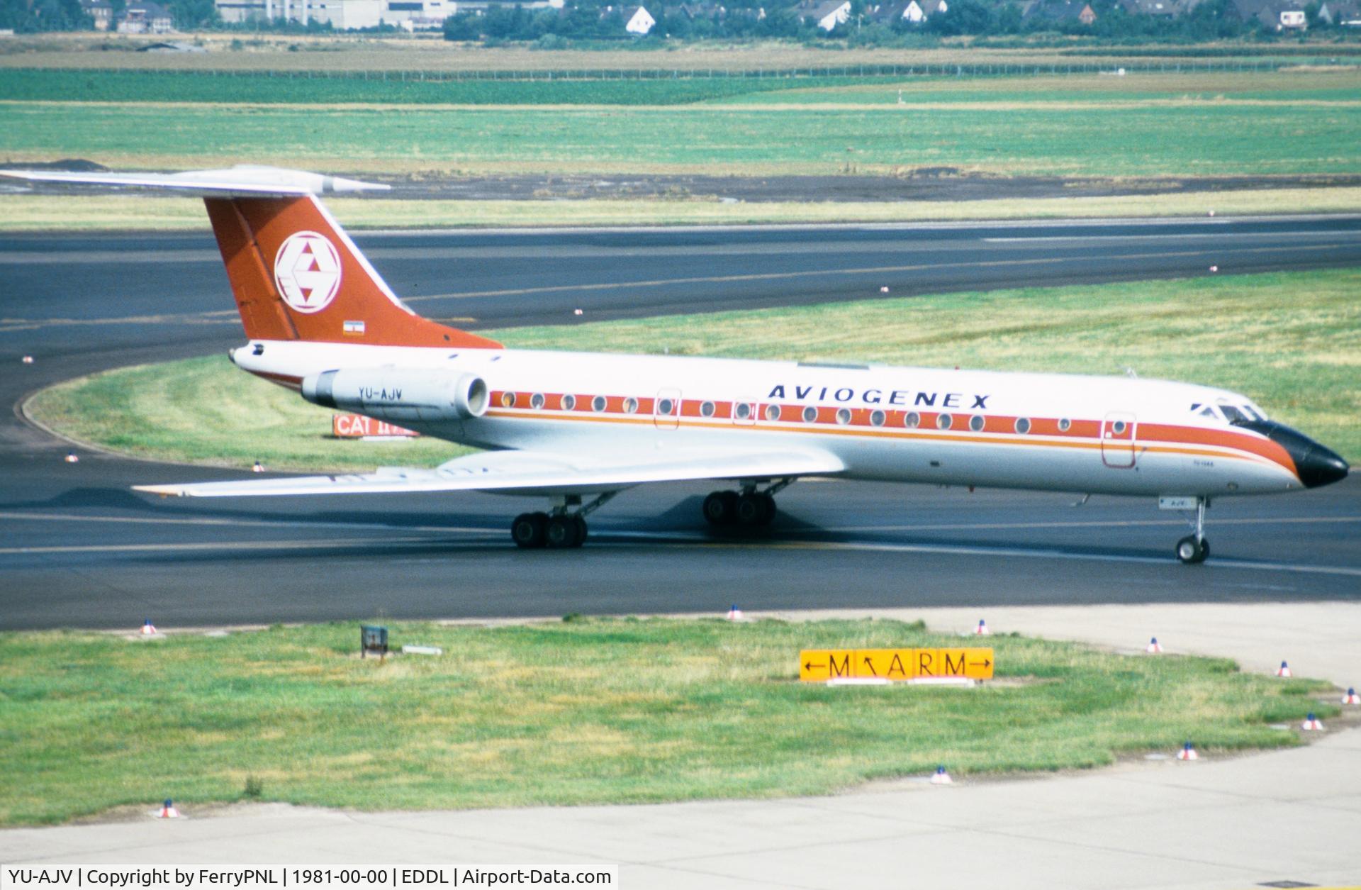 YU-AJV, 1977 Tupolev Tu-134A C/N 60035, Aviogenex TU134