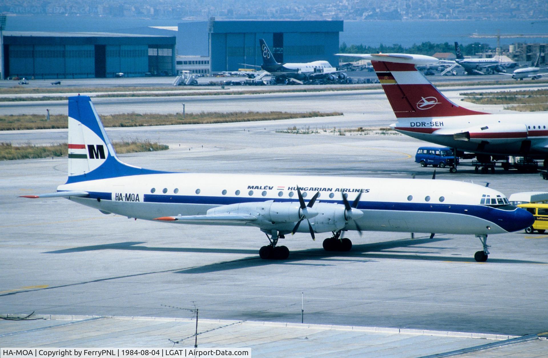 HA-MOA, 1960 Ilyushin IL-18V C/N 180001903, Arrival of Malev IL18
