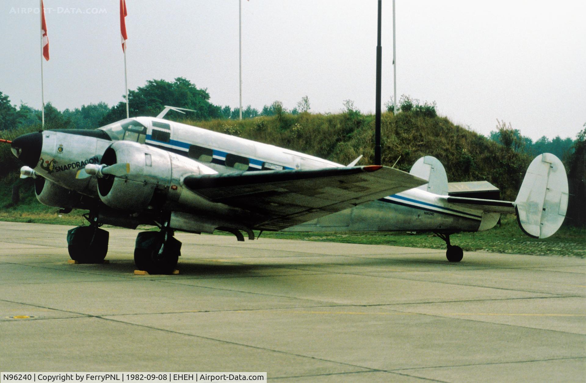 N96240, 1952 Beech D18S (Mk.3TM) C/N CA-159 (A-759), Be18 on display during Air Force open day