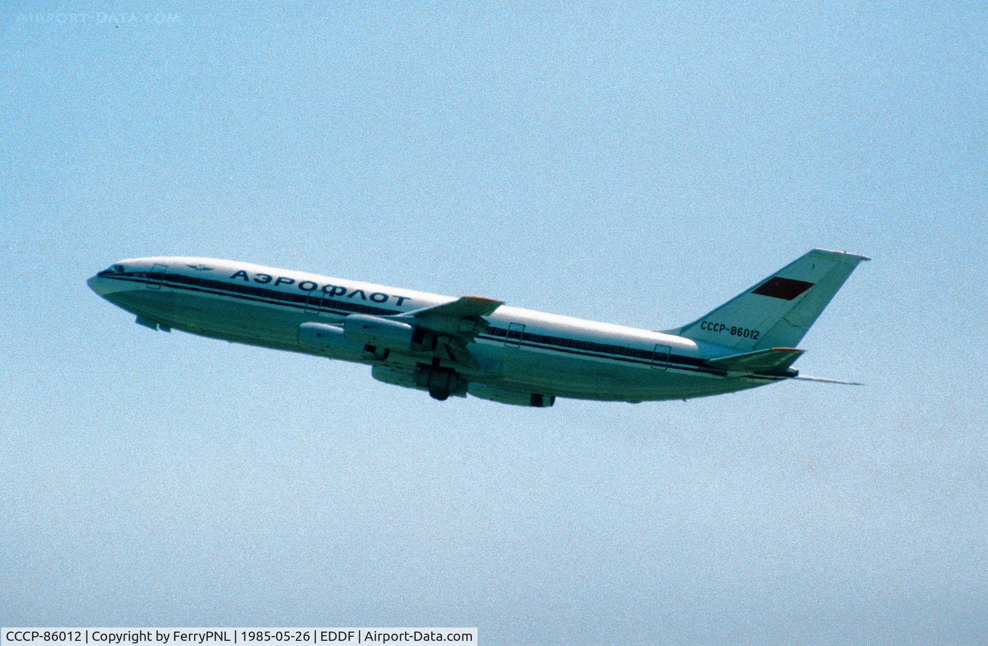 CCCP-86012, 1981 Ilyushin Il-86 C/N 1010, Aeroflot IL86 taking-off