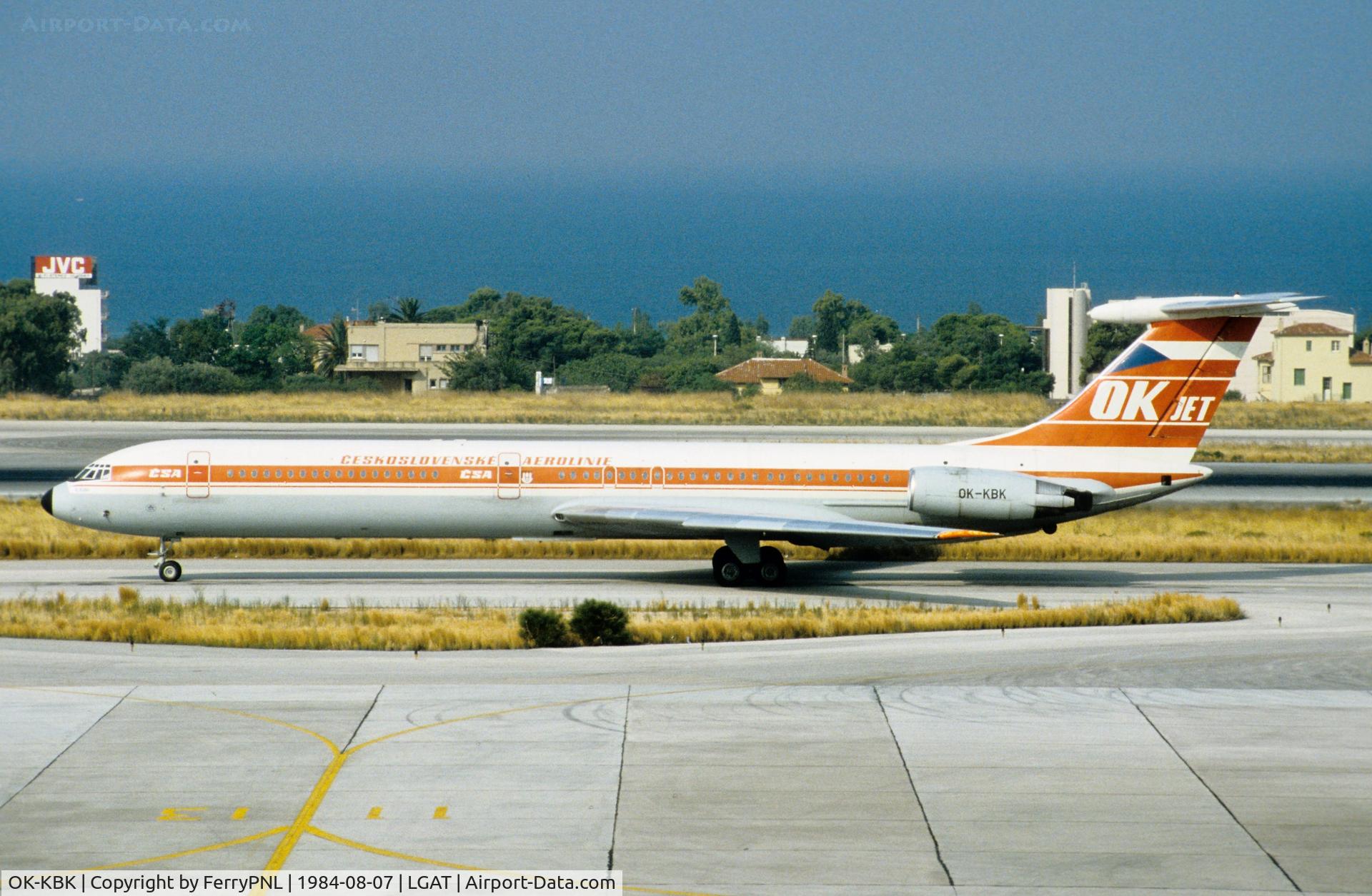 OK-KBK, 1980 Ilyushin Il-62M C/N 1035435, CSA Il62 taxiing for departure