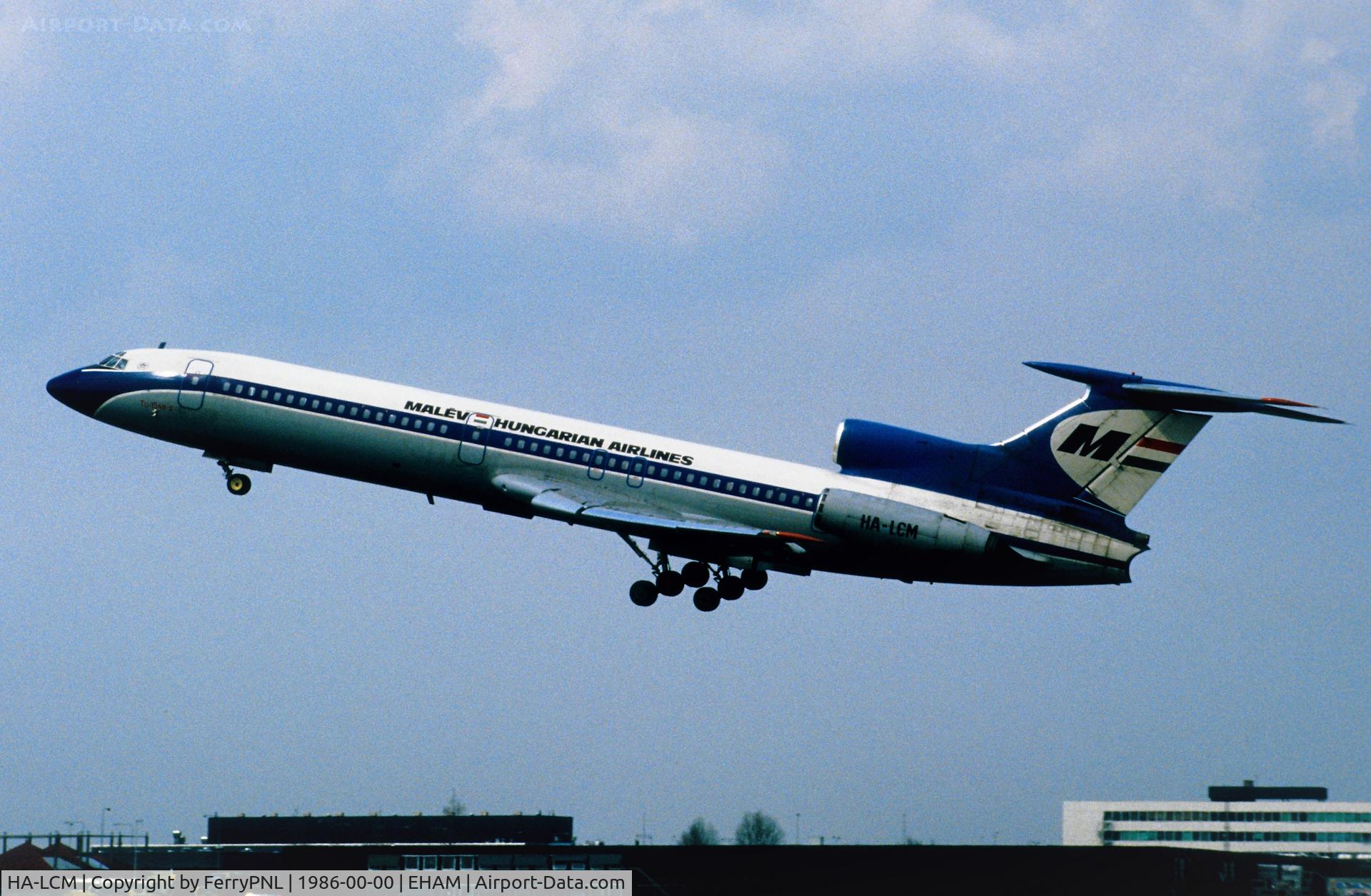 HA-LCM, 1979 Tupolev Tu-154B-2 C/N 79A325, Malev Tu154 taking-off