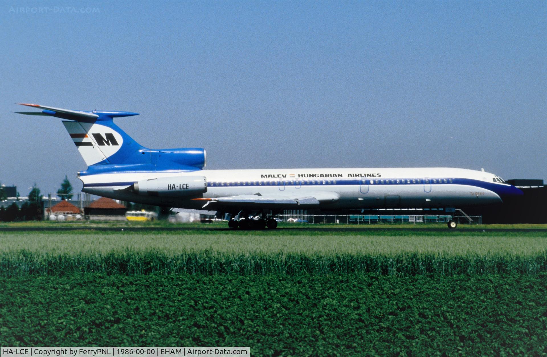 HA-LCE, 1973 Tupolev Tu-154B-2 C/N 73A047, Arrival of Malev Tu154
