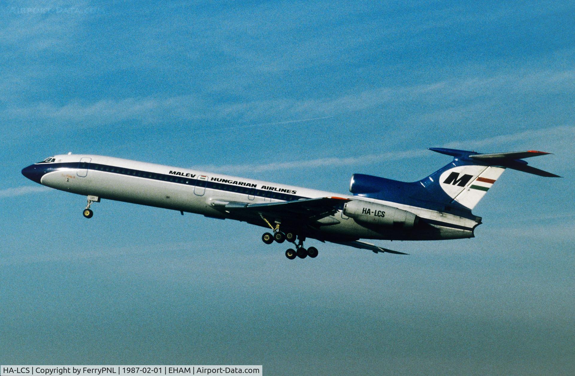 HA-LCS, 1982 Tupolev Tu-154B-2 C/N 82A530, Malev Tu154 lifting-off